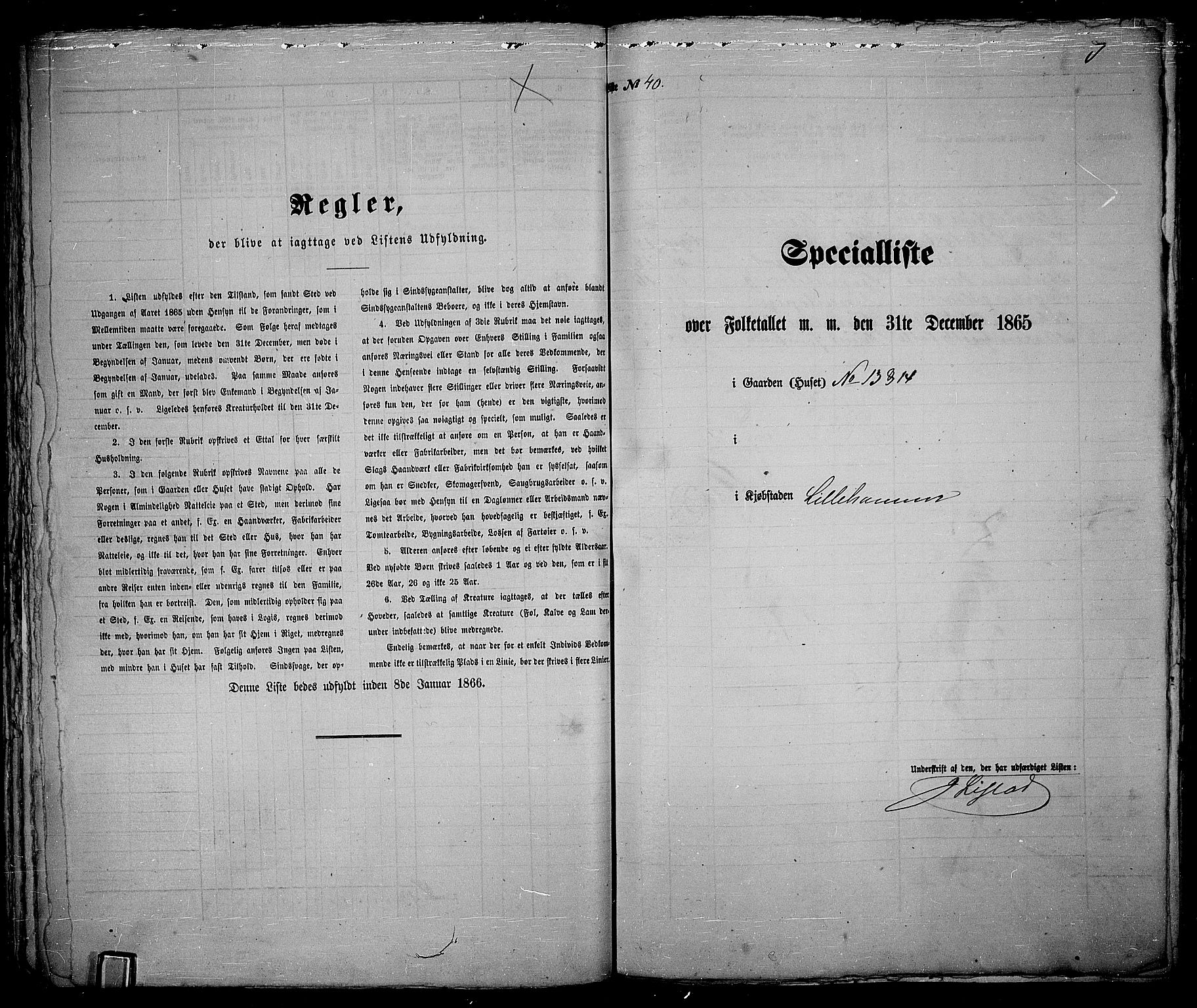 RA, 1865 census for Fåberg/Lillehammer, 1865, p. 86