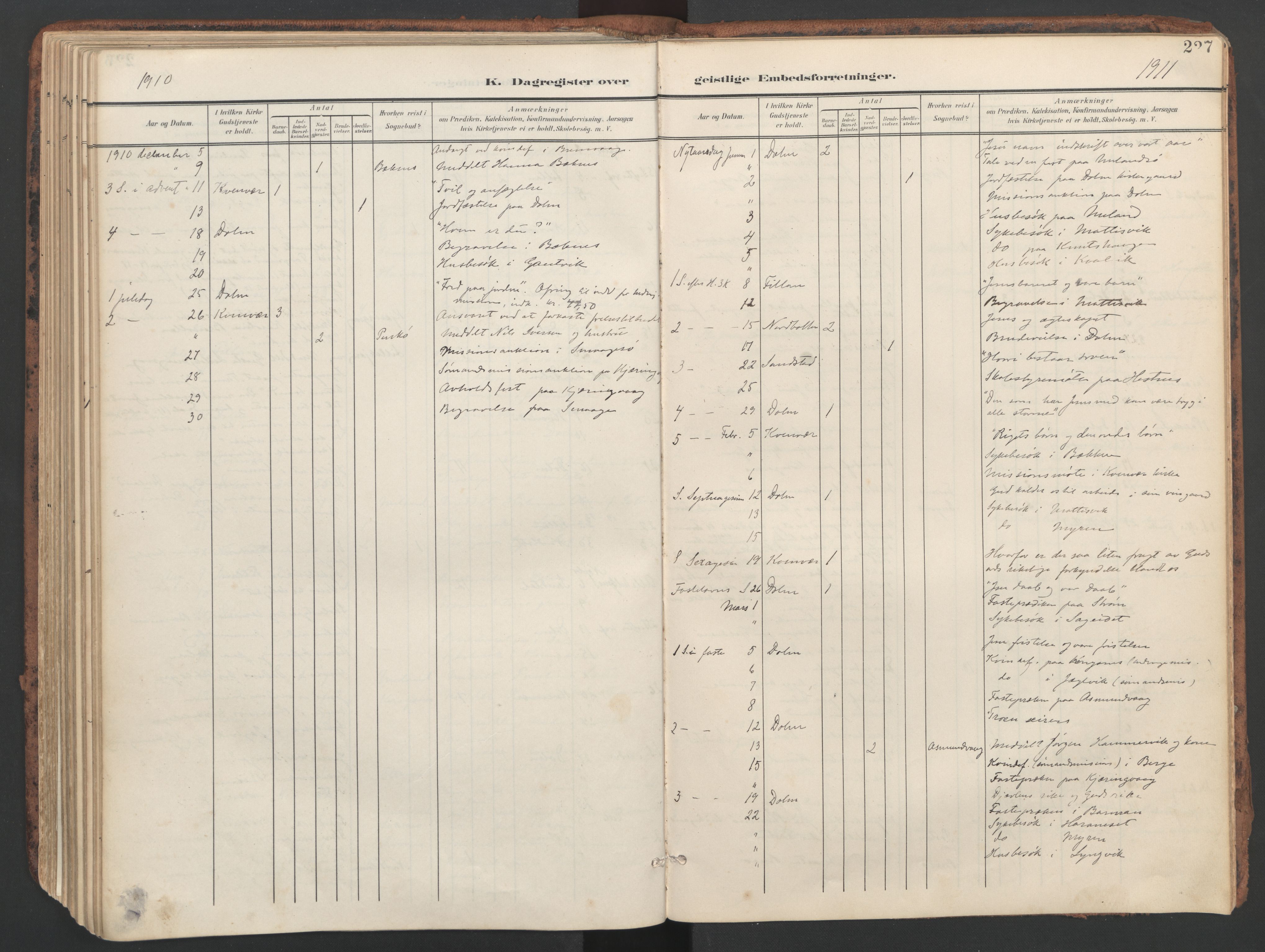 Ministerialprotokoller, klokkerbøker og fødselsregistre - Sør-Trøndelag, SAT/A-1456/634/L0537: Parish register (official) no. 634A13, 1896-1922, p. 227