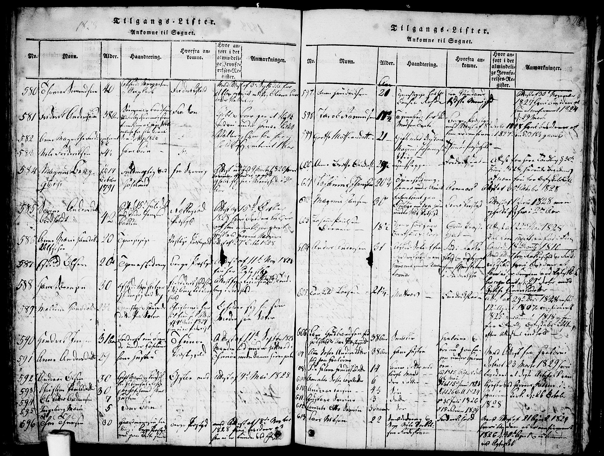 Skjeberg prestekontor Kirkebøker, SAO/A-10923/F/Fa/L0004: Parish register (official) no. I 4, 1815-1830, p. 326