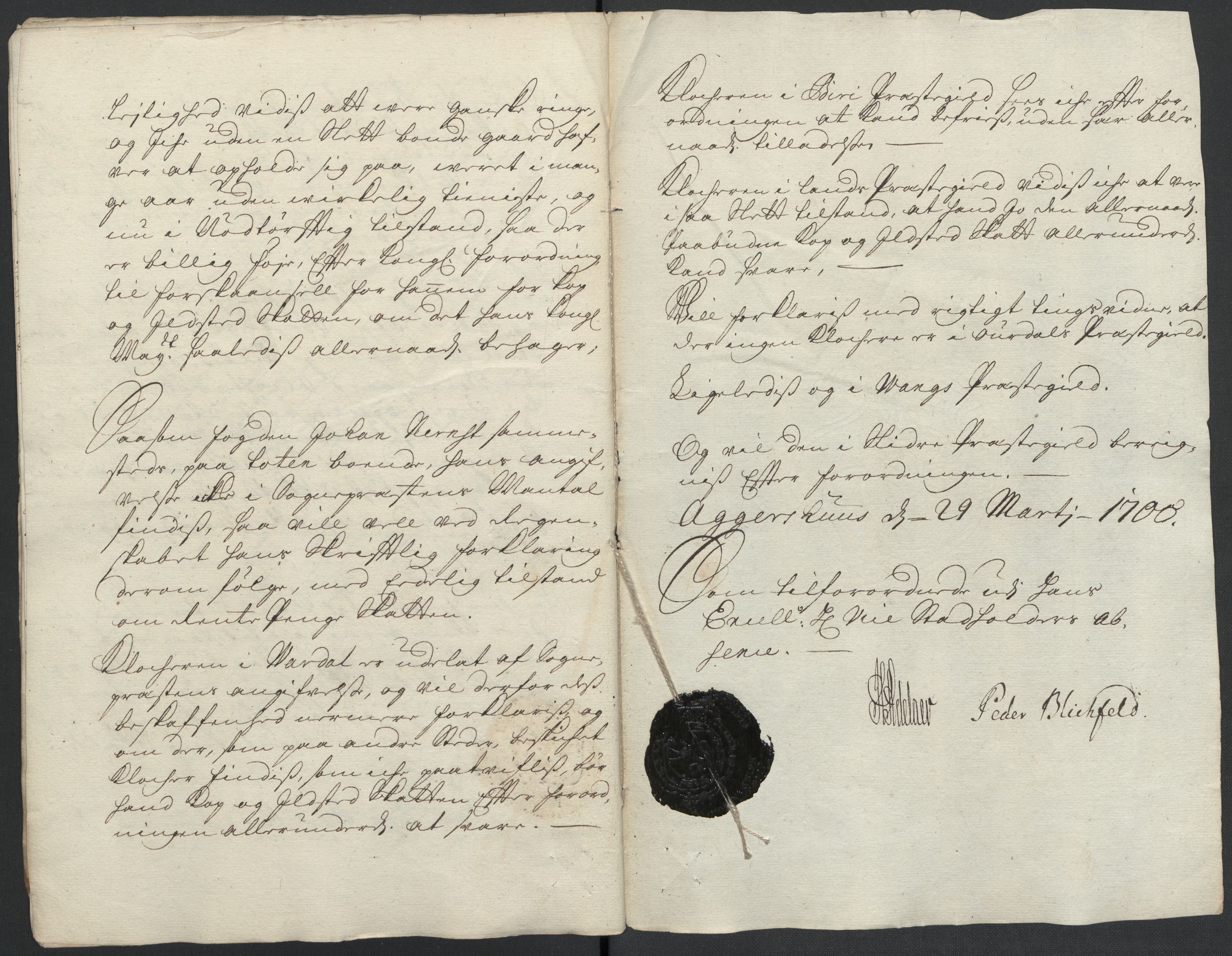 Rentekammeret inntil 1814, Reviderte regnskaper, Fogderegnskap, AV/RA-EA-4092/R18/L1297: Fogderegnskap Hadeland, Toten og Valdres, 1699, p. 19