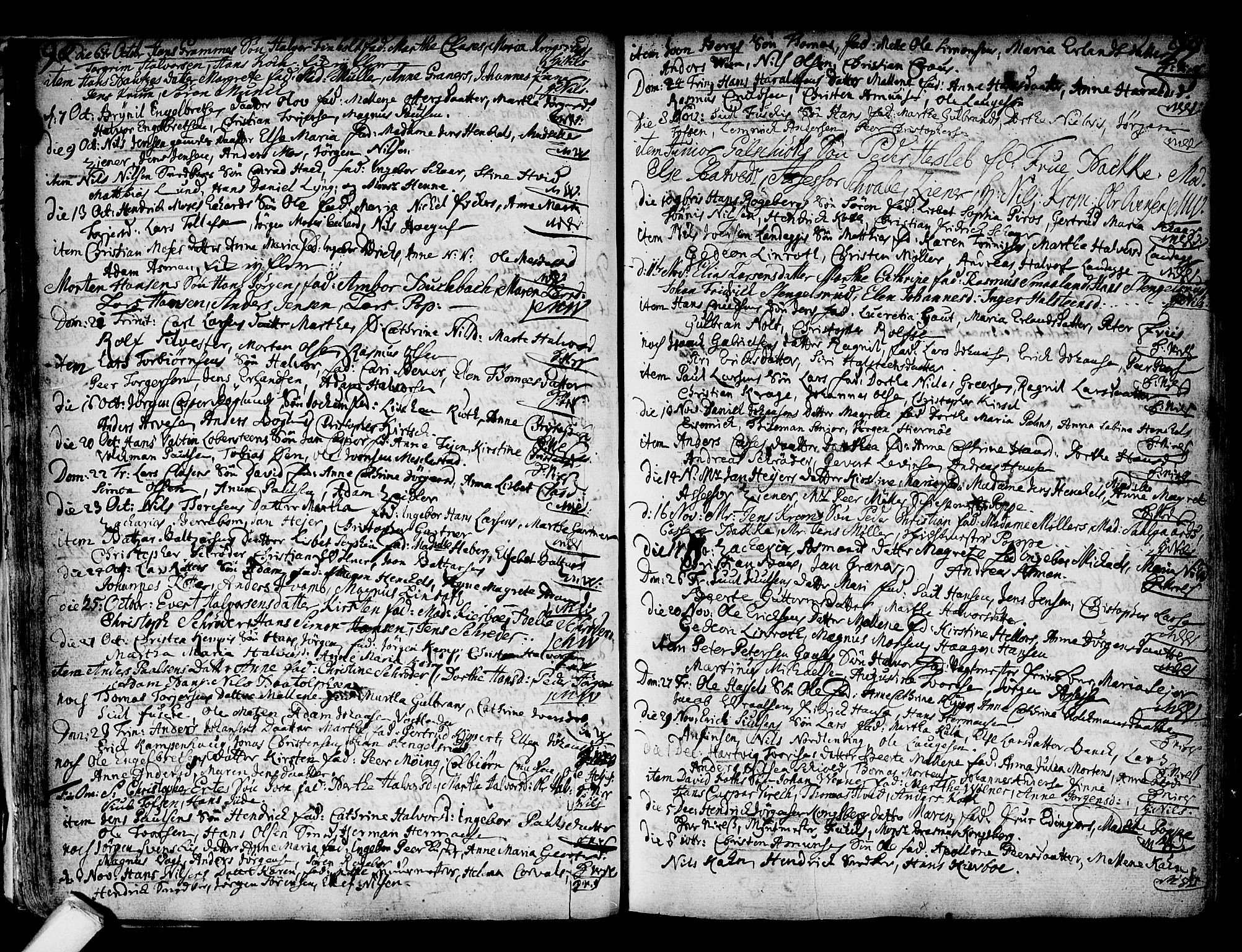 Kongsberg kirkebøker, AV/SAKO-A-22/F/Fa/L0002: Parish register (official) no. I 2, 1721-1743, p. 98-99