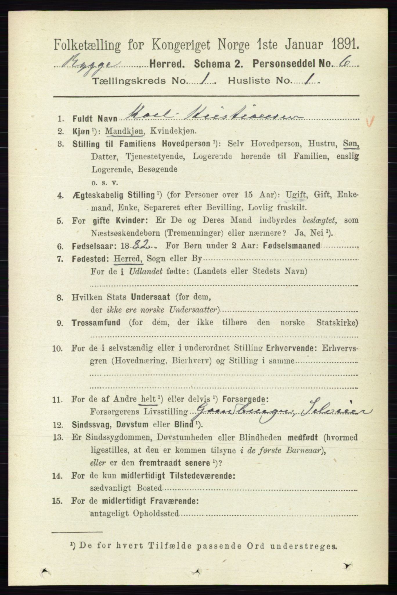 RA, 1891 census for 0136 Rygge, 1891, p. 168