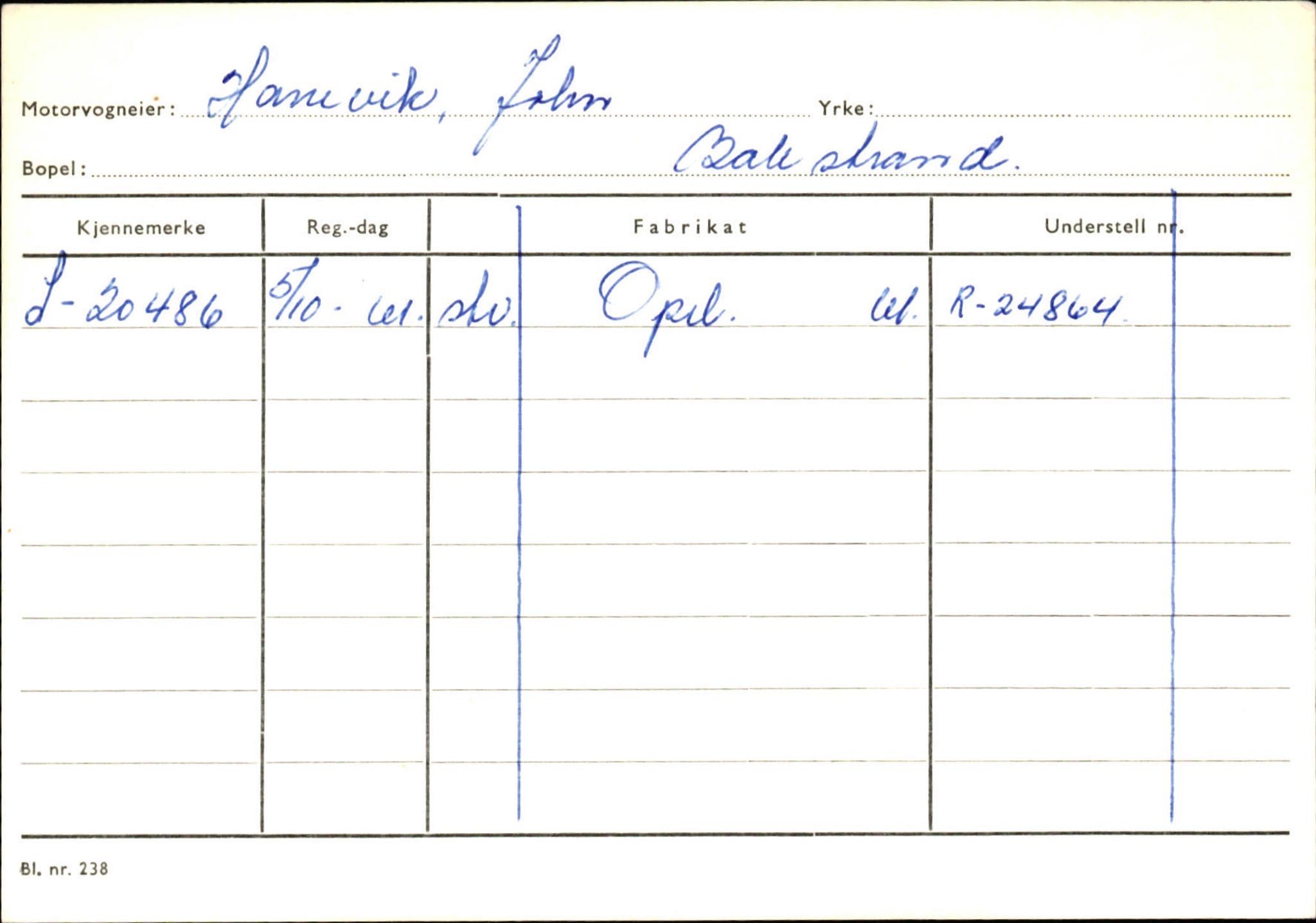 Statens vegvesen, Sogn og Fjordane vegkontor, AV/SAB-A-5301/4/F/L0132: Eigarregister Askvoll A-Å. Balestrand A-Å, 1945-1975, p. 1808