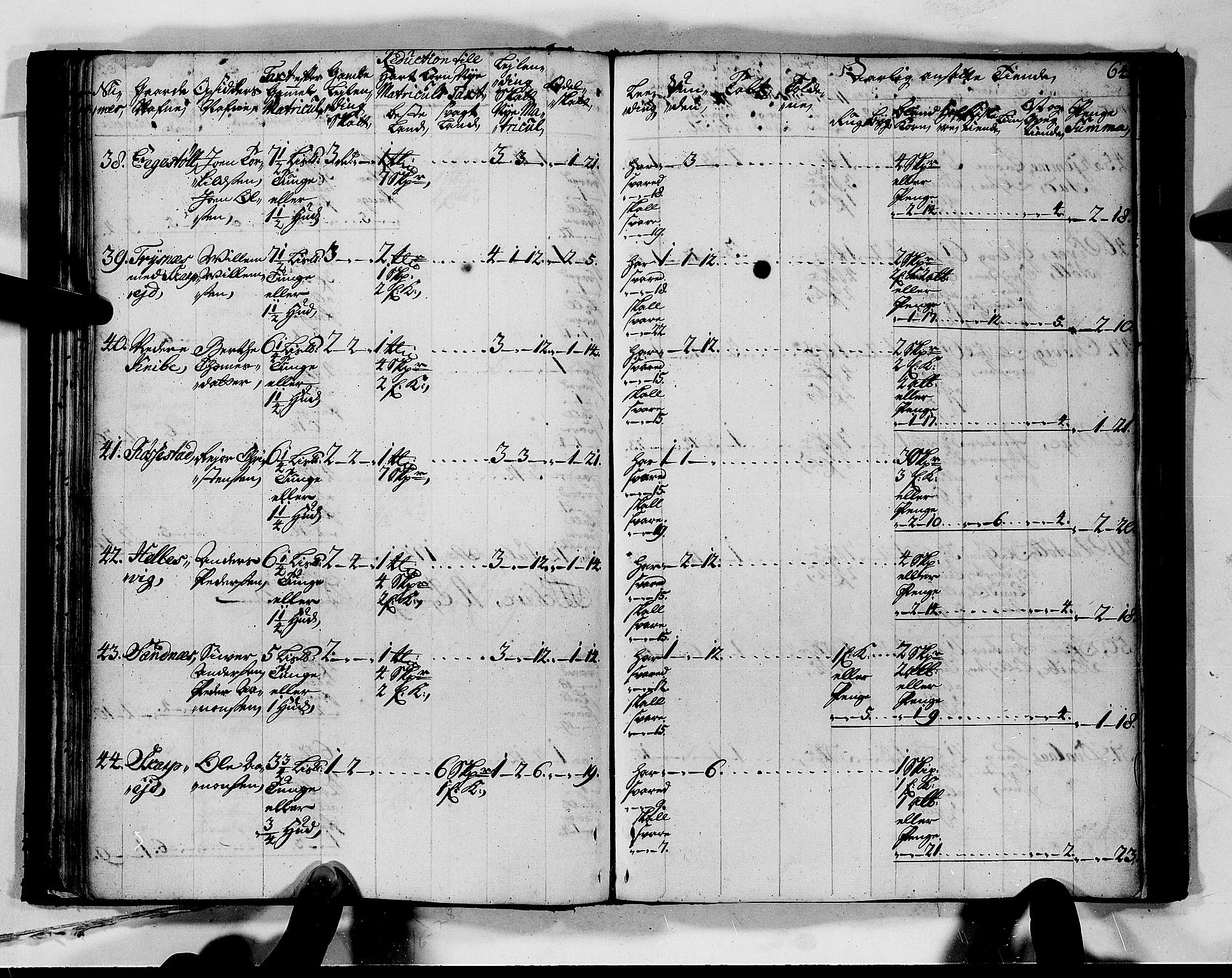 Rentekammeret inntil 1814, Realistisk ordnet avdeling, AV/RA-EA-4070/N/Nb/Nbf/L0128: Mandal matrikkelprotokoll, 1723, p. 67