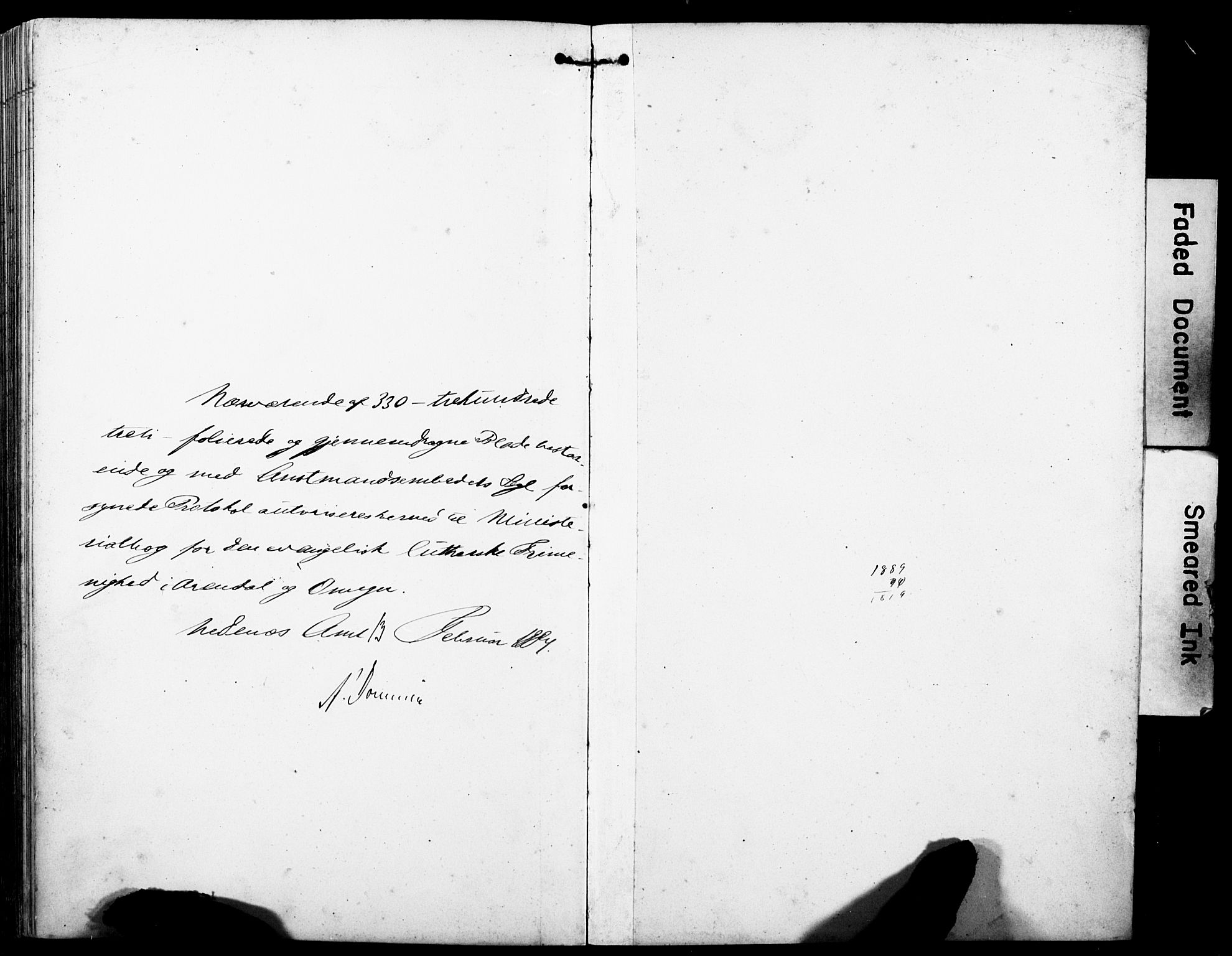 Den evangelisk-lutherske frimenighet, Arendal, SAK/1292-0005/F/Fa/L0002: Dissenter register no. F 6, 1884-1908