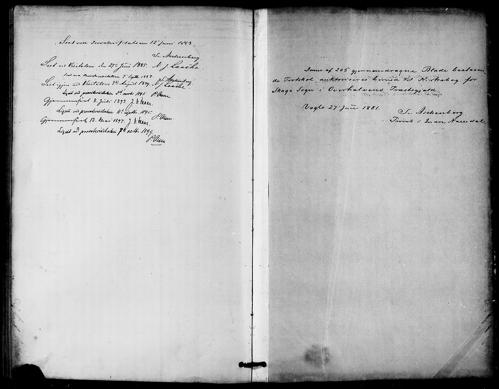 Ministerialprotokoller, klokkerbøker og fødselsregistre - Nord-Trøndelag, SAT/A-1458/766/L0563: Parish register (official) no. 767A01, 1881-1899