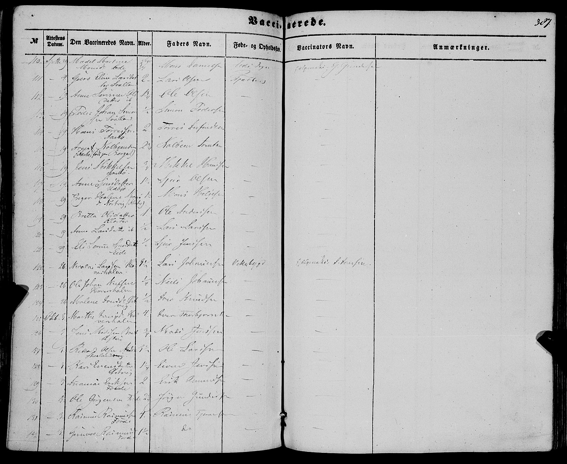 Fjelberg sokneprestembete, SAB/A-75201/H/Haa: Parish register (official) no. A 7, 1851-1867, p. 387
