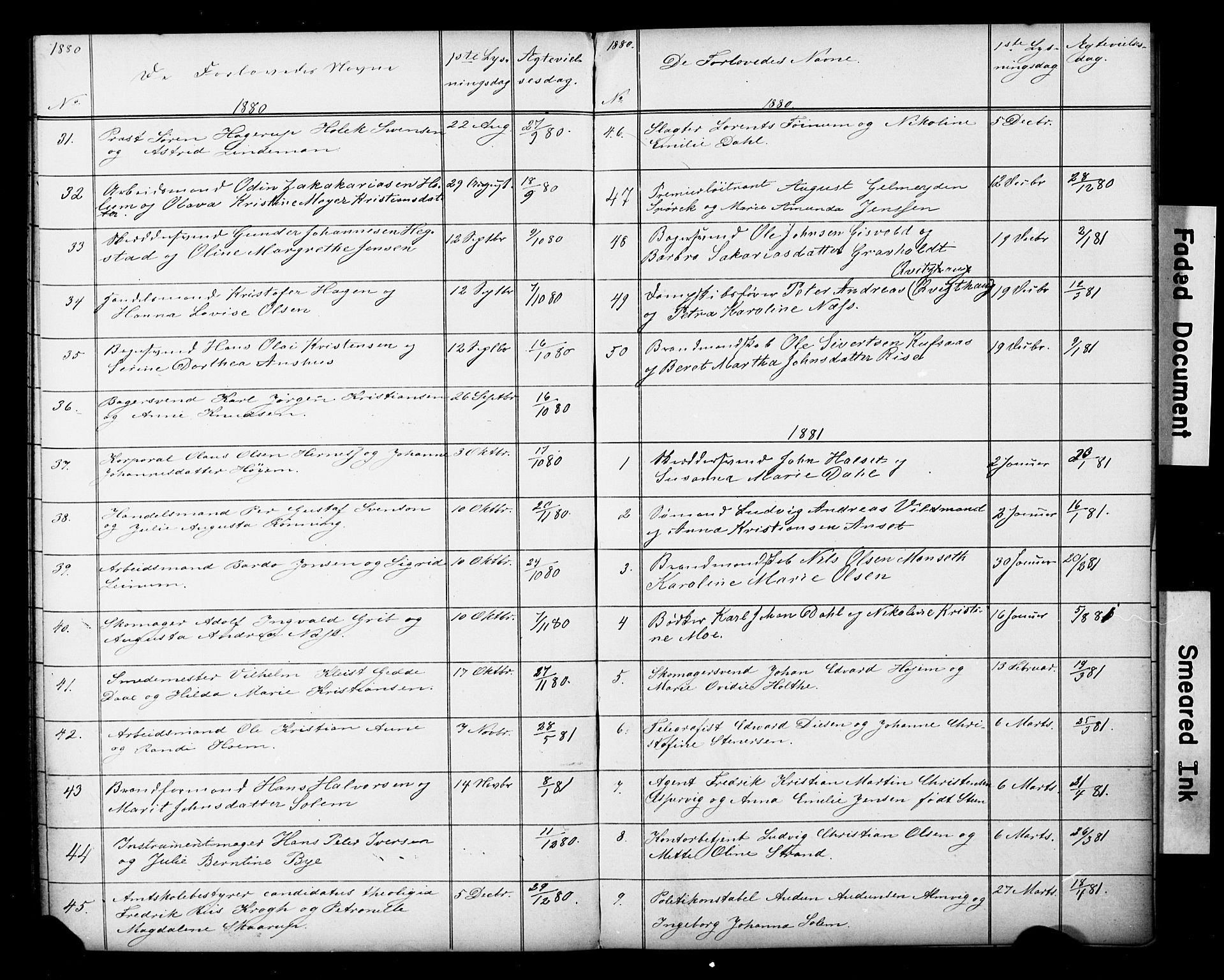 Ministerialprotokoller, klokkerbøker og fødselsregistre - Sør-Trøndelag, SAT/A-1456/601/L0059: Banns register no. 601A27, 1870-1911