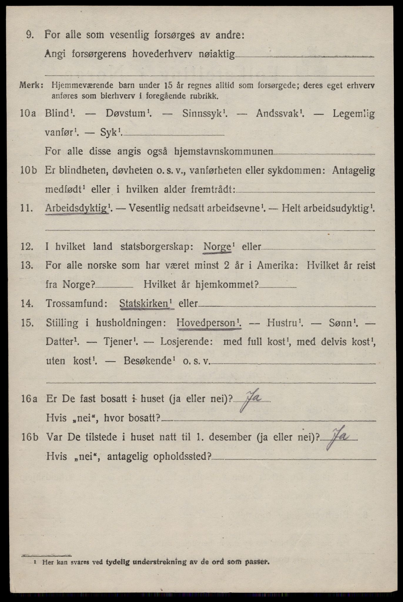 SAST, 1920 census for Hetland, 1920, p. 26450