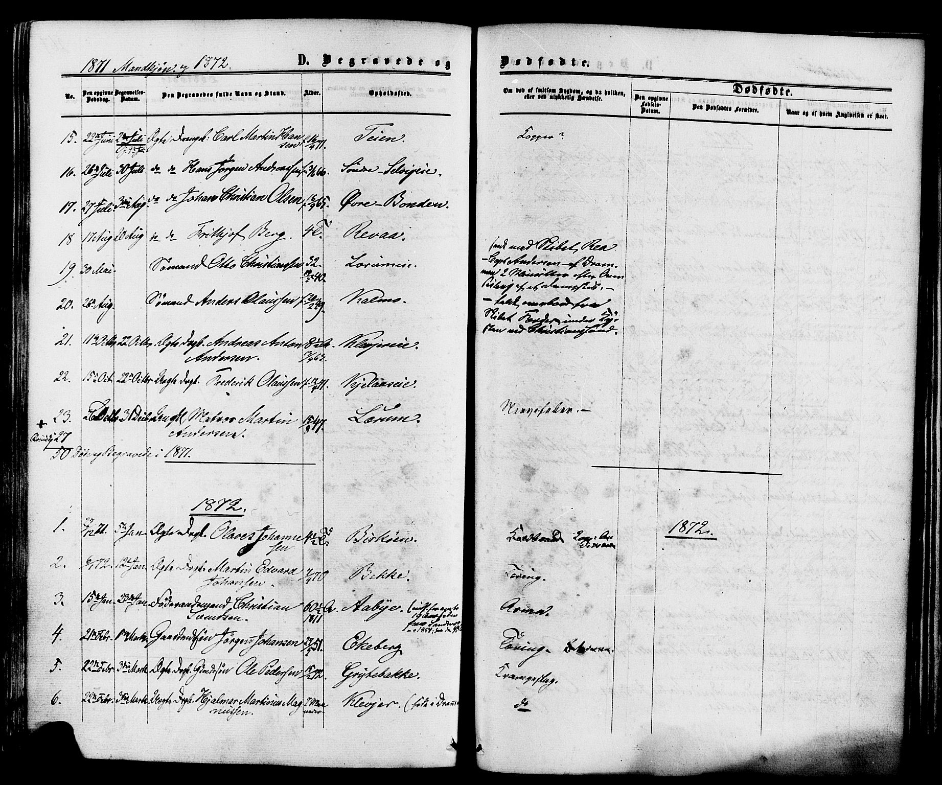 Sande Kirkebøker, SAKO/A-53/F/Fa/L0005: Parish register (official) no. 5, 1865-1877, p. 268