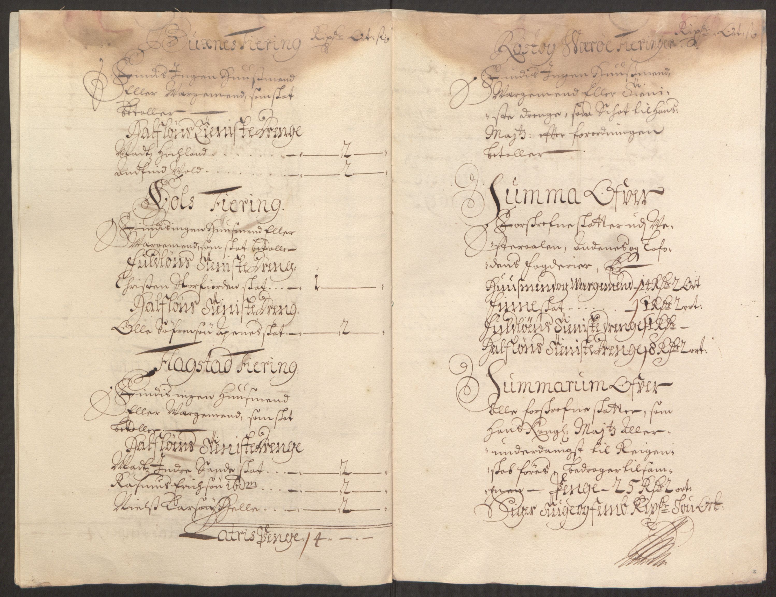 Rentekammeret inntil 1814, Reviderte regnskaper, Fogderegnskap, AV/RA-EA-4092/R67/L4677: Fogderegnskap Vesterålen, Andenes og Lofoten, 1694-1695, p. 223