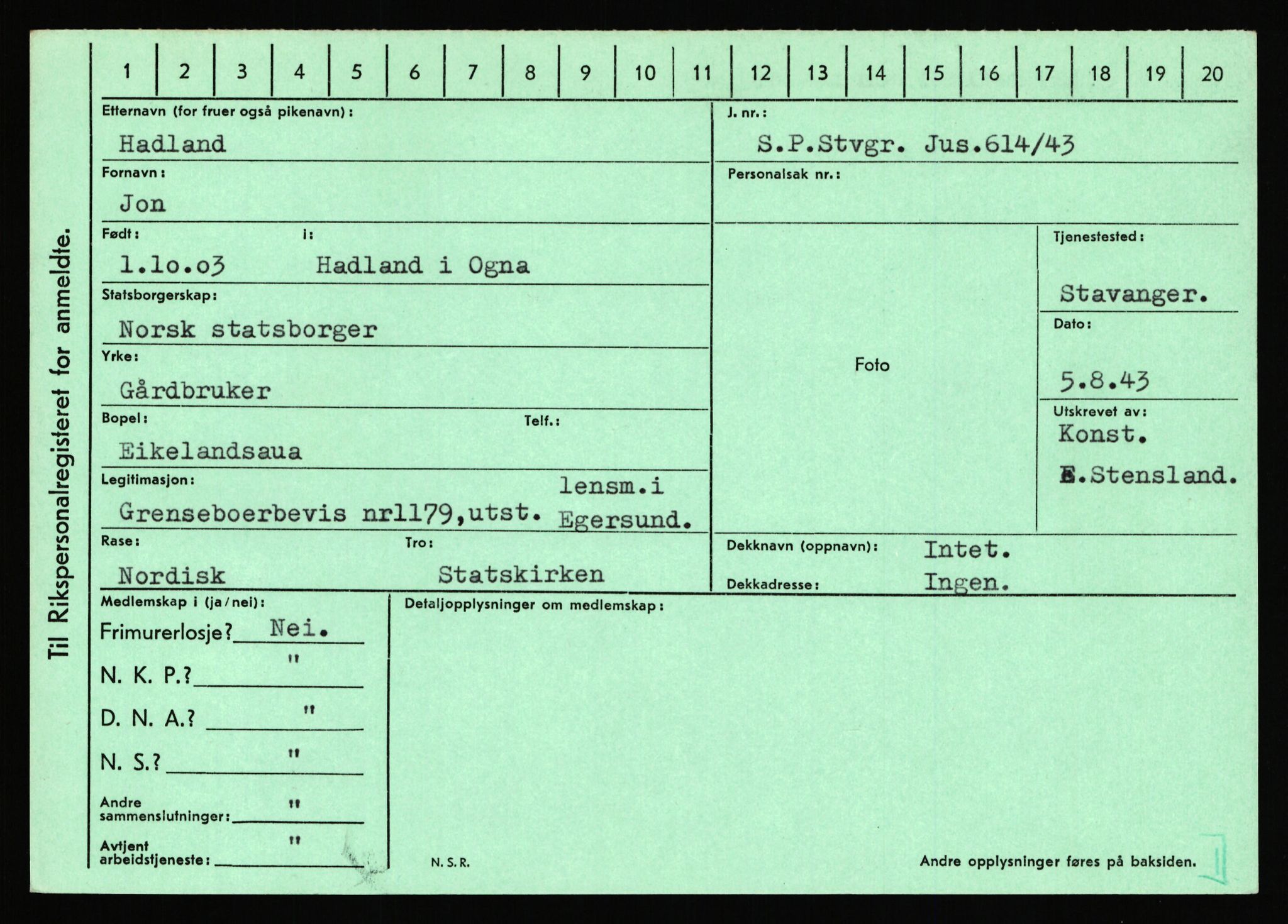 Statspolitiet - Hovedkontoret / Osloavdelingen, AV/RA-S-1329/C/Ca/L0005: Furali - Hamula, 1943-1945, p. 3732