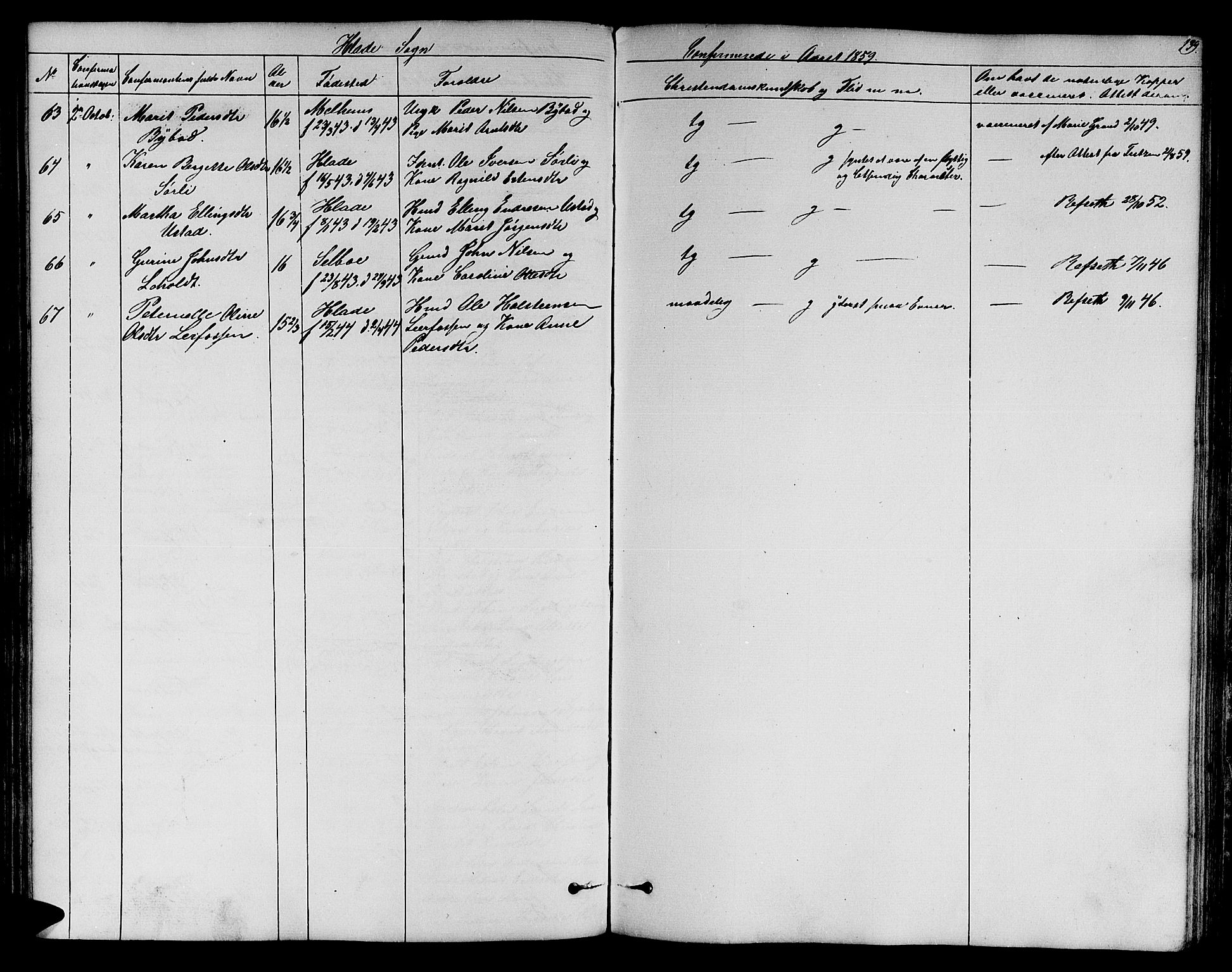 Ministerialprotokoller, klokkerbøker og fødselsregistre - Sør-Trøndelag, AV/SAT-A-1456/606/L0310: Parish register (copy) no. 606C06, 1850-1859, p. 139