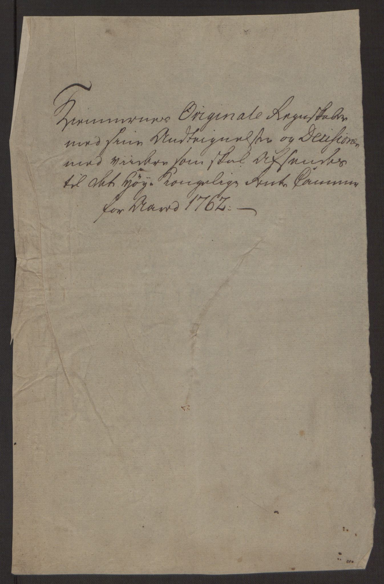 Rentekammeret inntil 1814, Reviderte regnskaper, Byregnskaper, RA/EA-4066/R/Rp/L0365/0001: [P20] Kontribusjonsregnskap / Ekstraskatt, 1762, p. 10