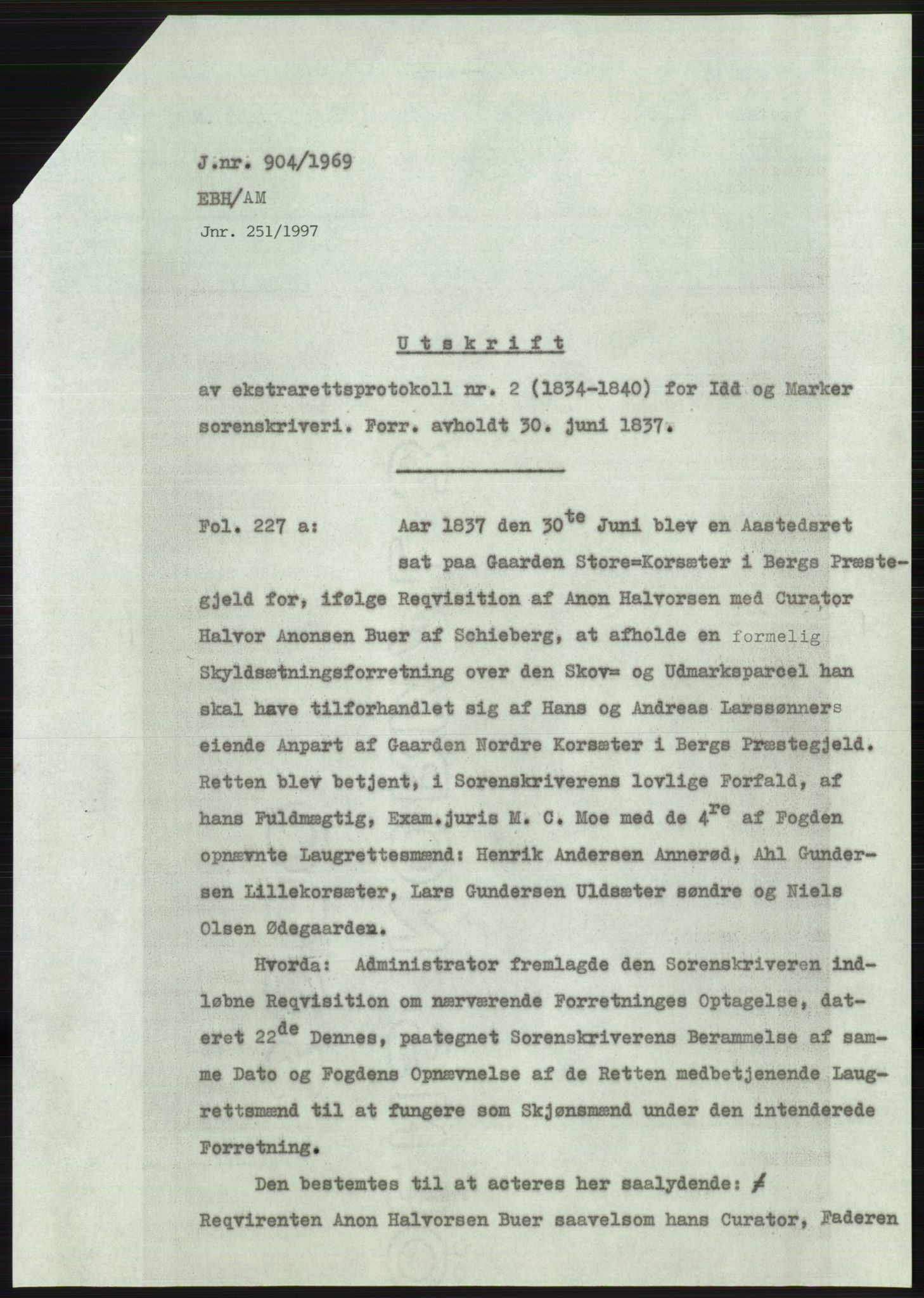 Statsarkivet i Oslo, SAO/A-10621/Z/Zd/L0028: Avskrifter, j.nr 20-2143/1969, 1969, p. 157