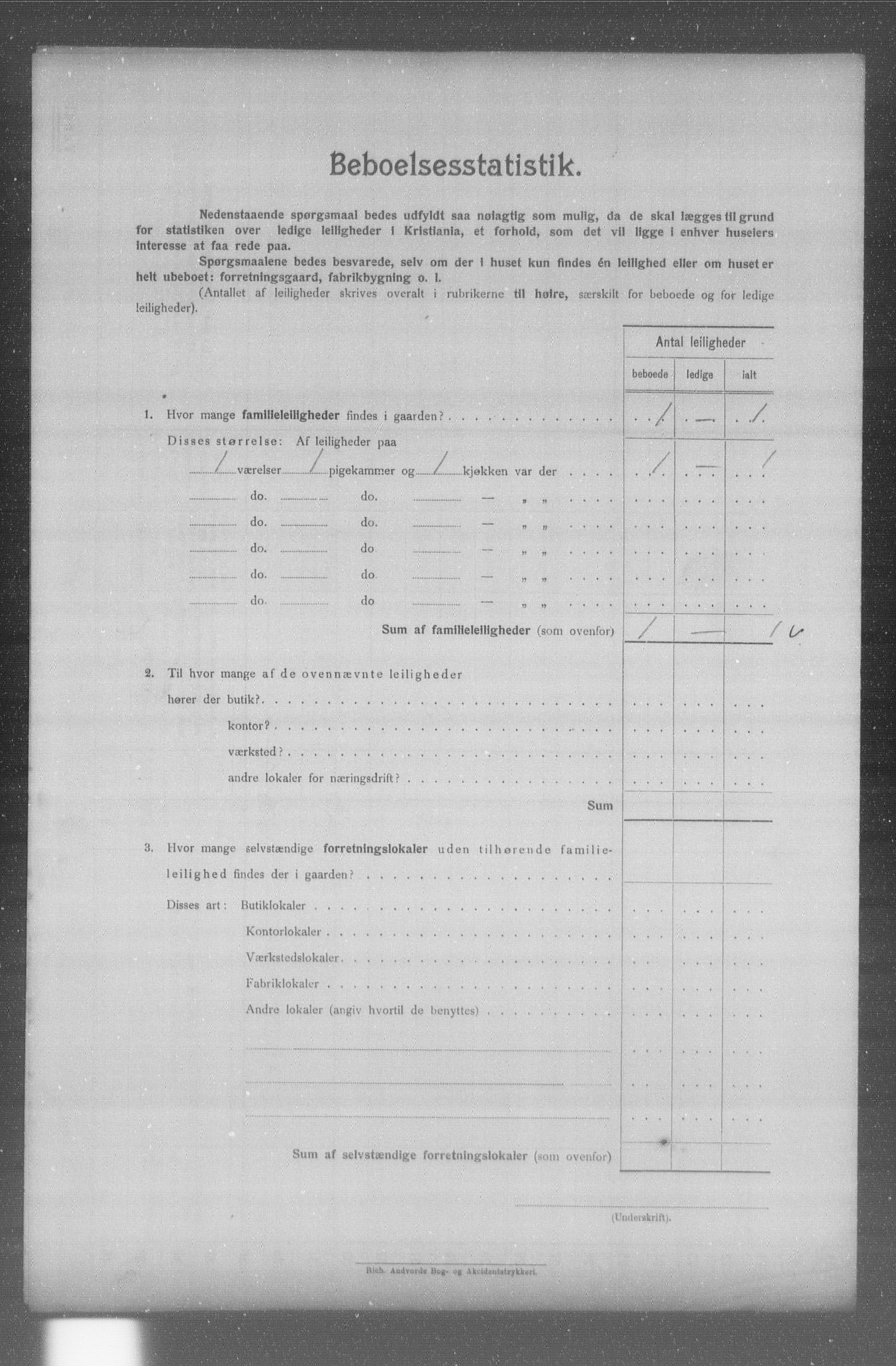 OBA, Municipal Census 1904 for Kristiania, 1904, p. 431