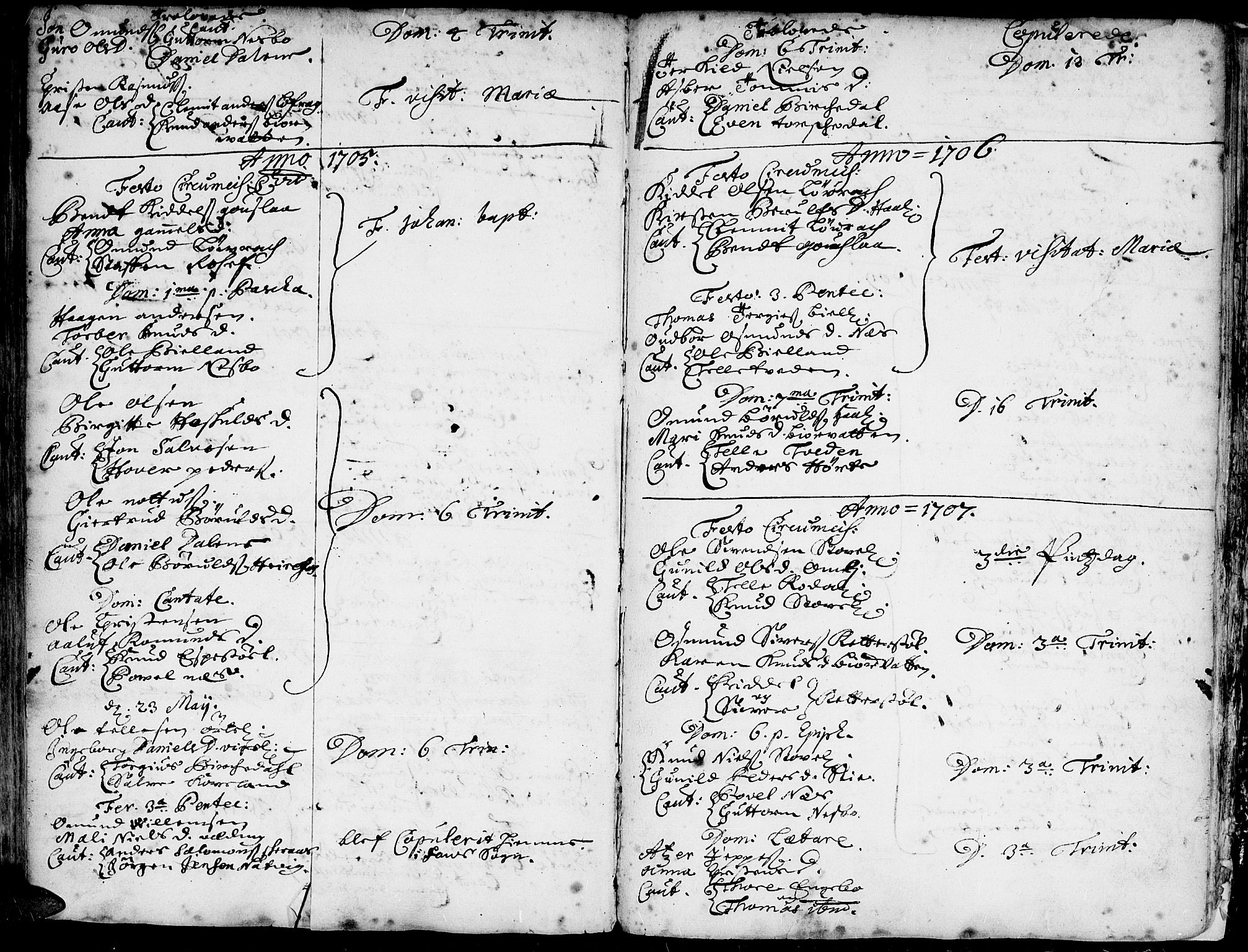 Hommedal sokneprestkontor, AV/SAK-1111-0023/F/Fa/Fab/L0001: Parish register (official) no. A 1 /3, 1690-1738