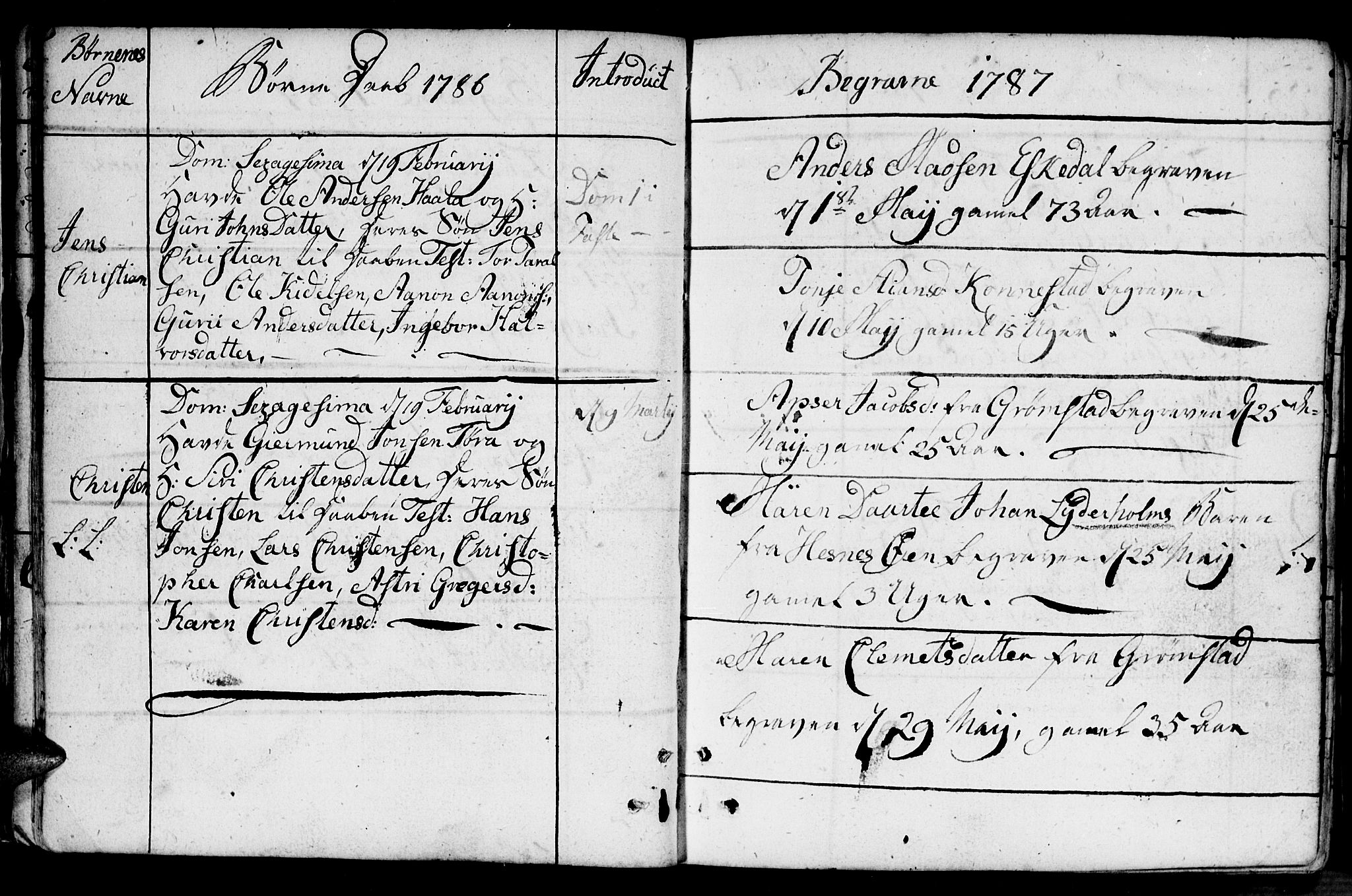 Fjære sokneprestkontor, AV/SAK-1111-0011/F/Fb/L0005: Parish register (copy) no. B 5, 1785-1803, p. 17