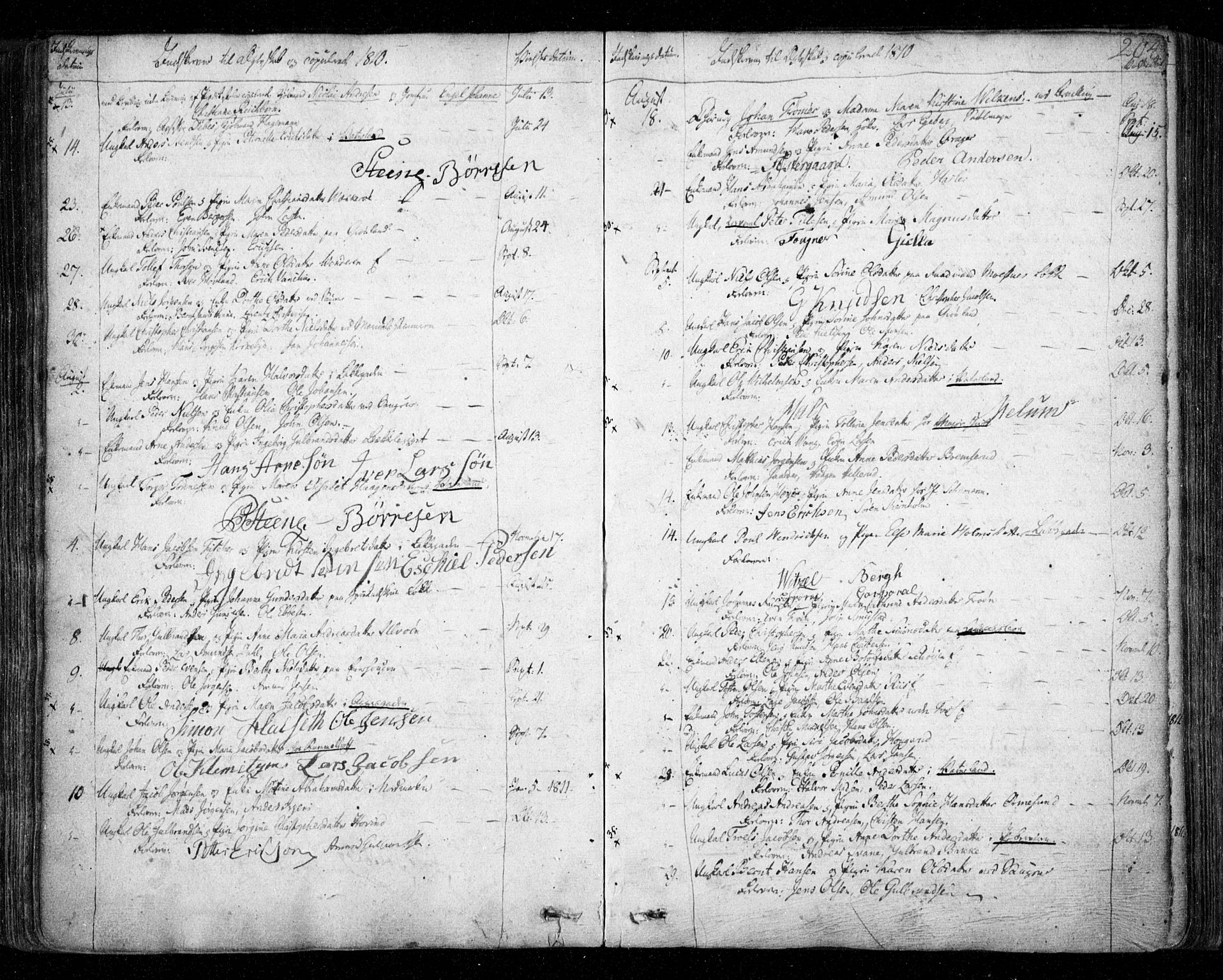 Aker prestekontor kirkebøker, SAO/A-10861/F/L0011: Parish register (official) no. 11, 1810-1819, p. 204