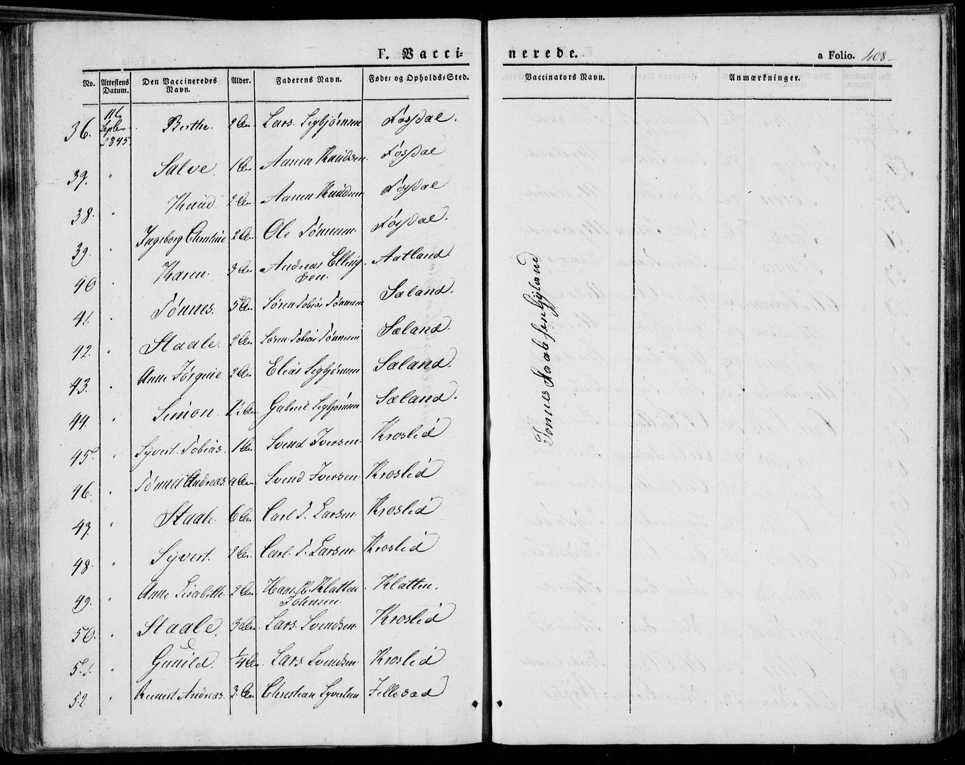 Bakke sokneprestkontor, AV/SAK-1111-0002/F/Fa/Faa/L0004: Parish register (official) no. A 4, 1834-1846, p. 408