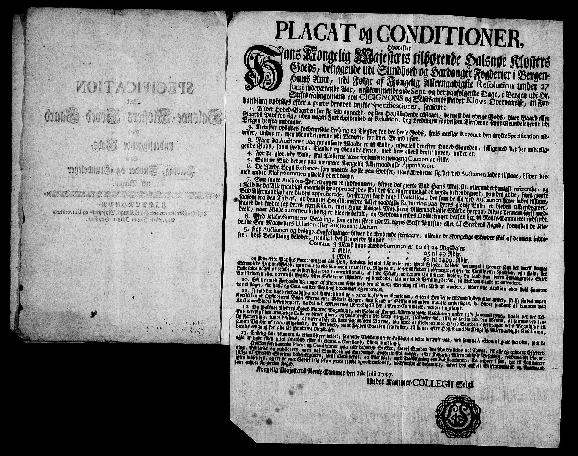 Rentekammeret inntil 1814, Realistisk ordnet avdeling, AV/RA-EA-4070/On/L0005: [Jj 6]: Forskjellige dokumenter om Halsnøy klosters gods, 1697-1770, p. 614