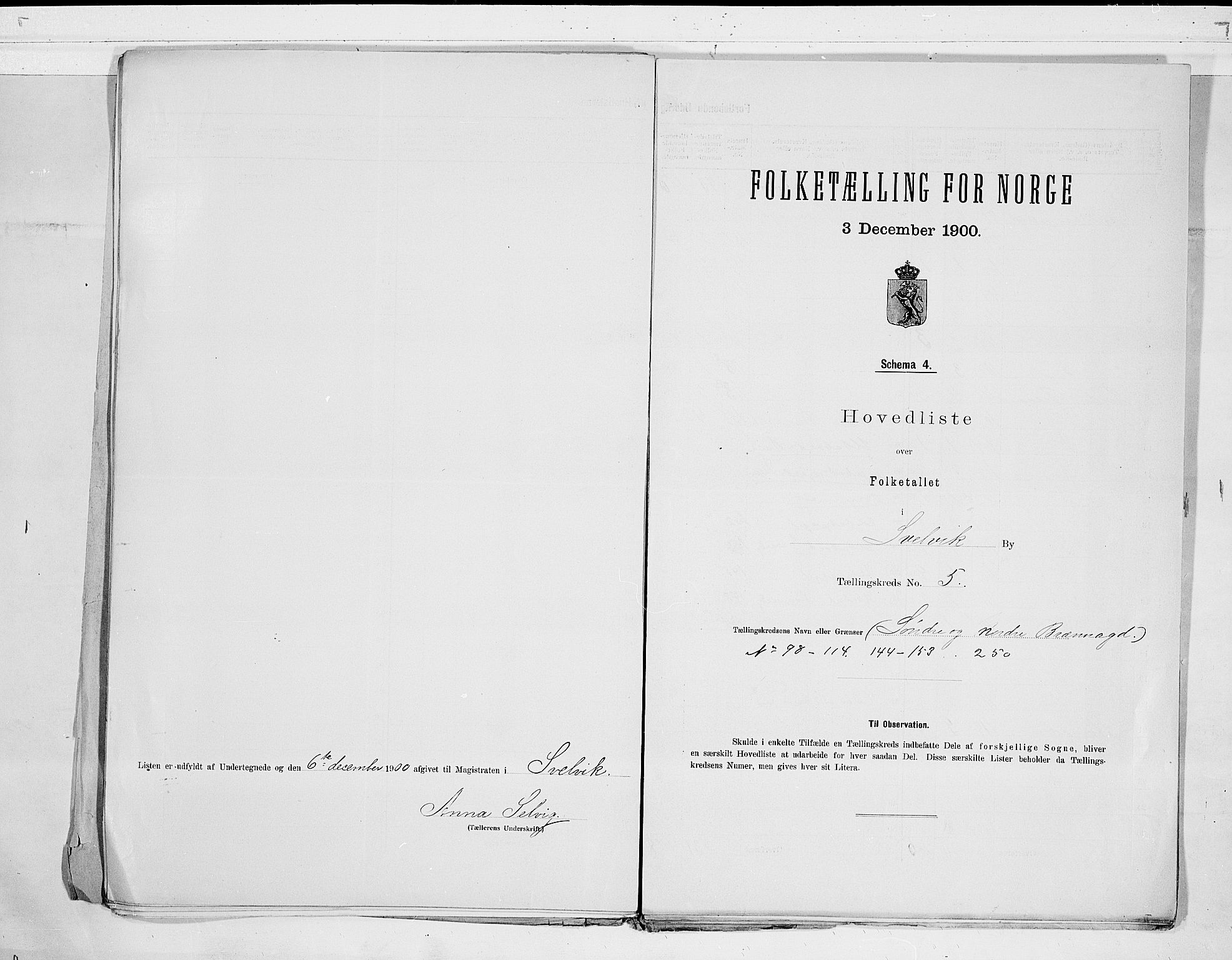 RA, 1900 census for Svelvik, 1900, p. 12