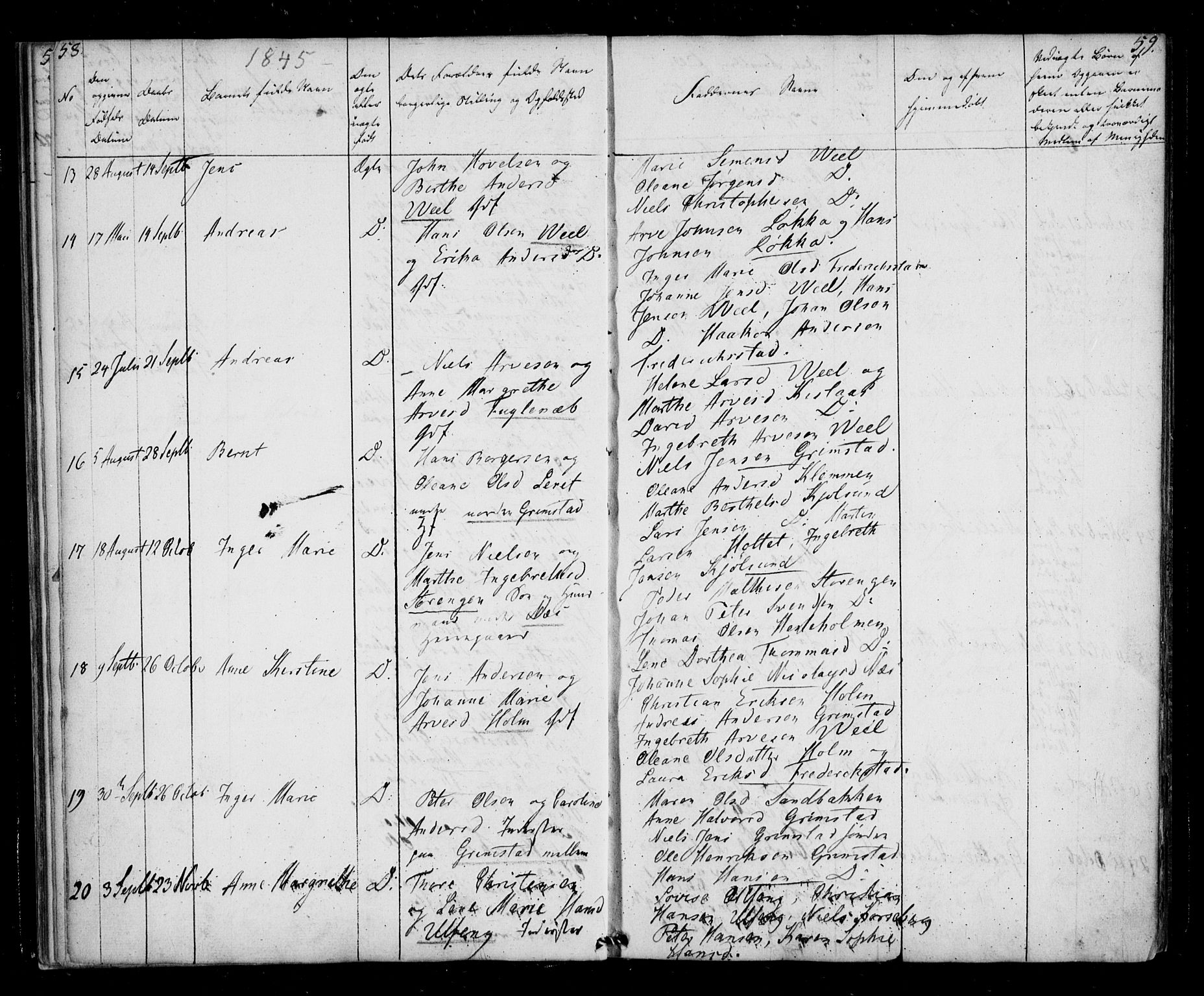 Borge prestekontor Kirkebøker, AV/SAO-A-10903/F/Fb/L0001: Parish register (official) no. II 1, 1836-1852, p. 58-59