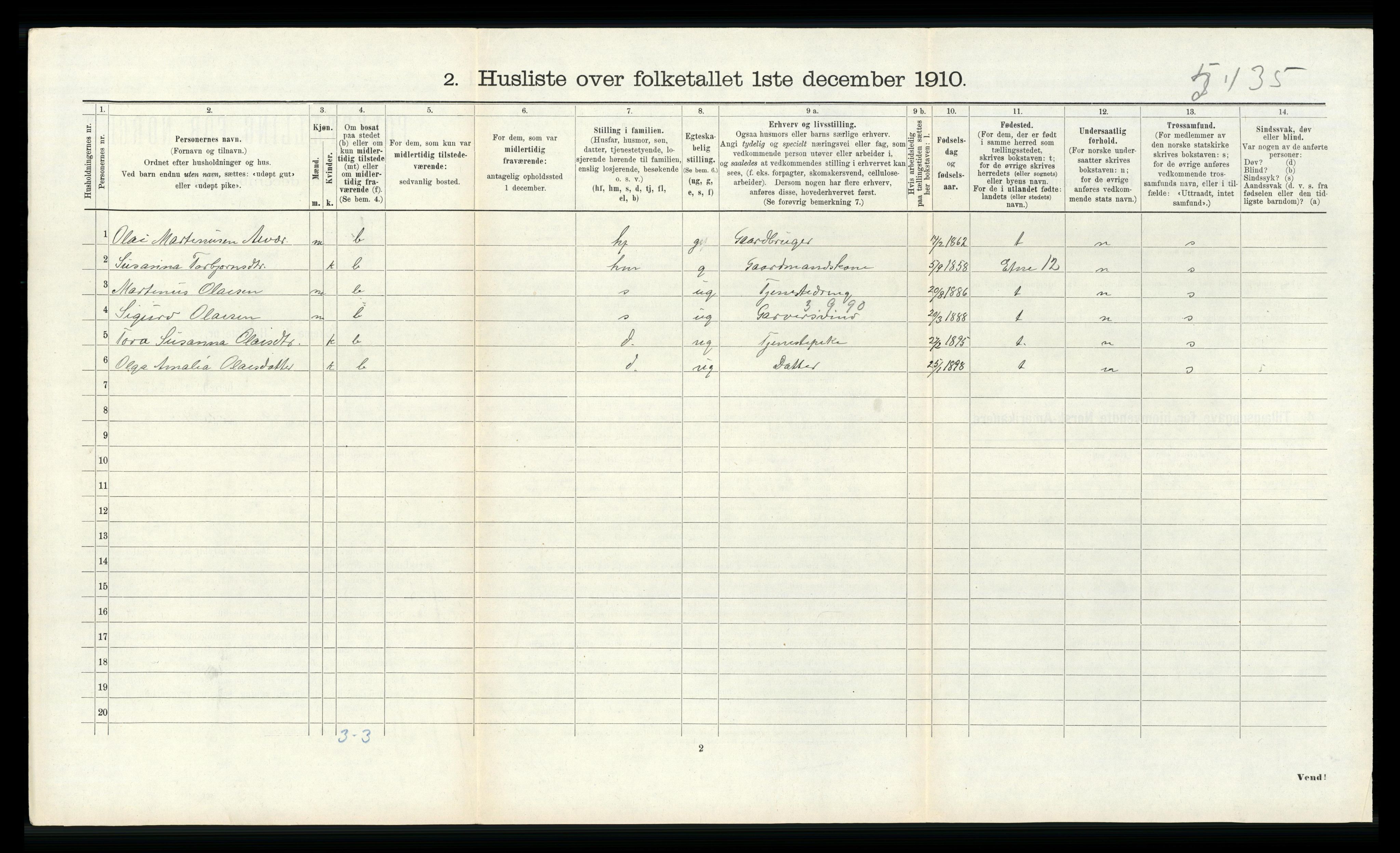 RA, 1910 census for Alversund, 1910, p. 669