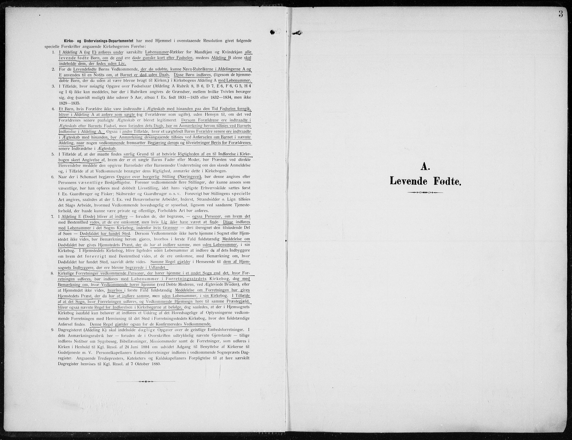 Stange prestekontor, SAH/PREST-002/K/L0024: Parish register (official) no. 24, 1906-1922, p. 3