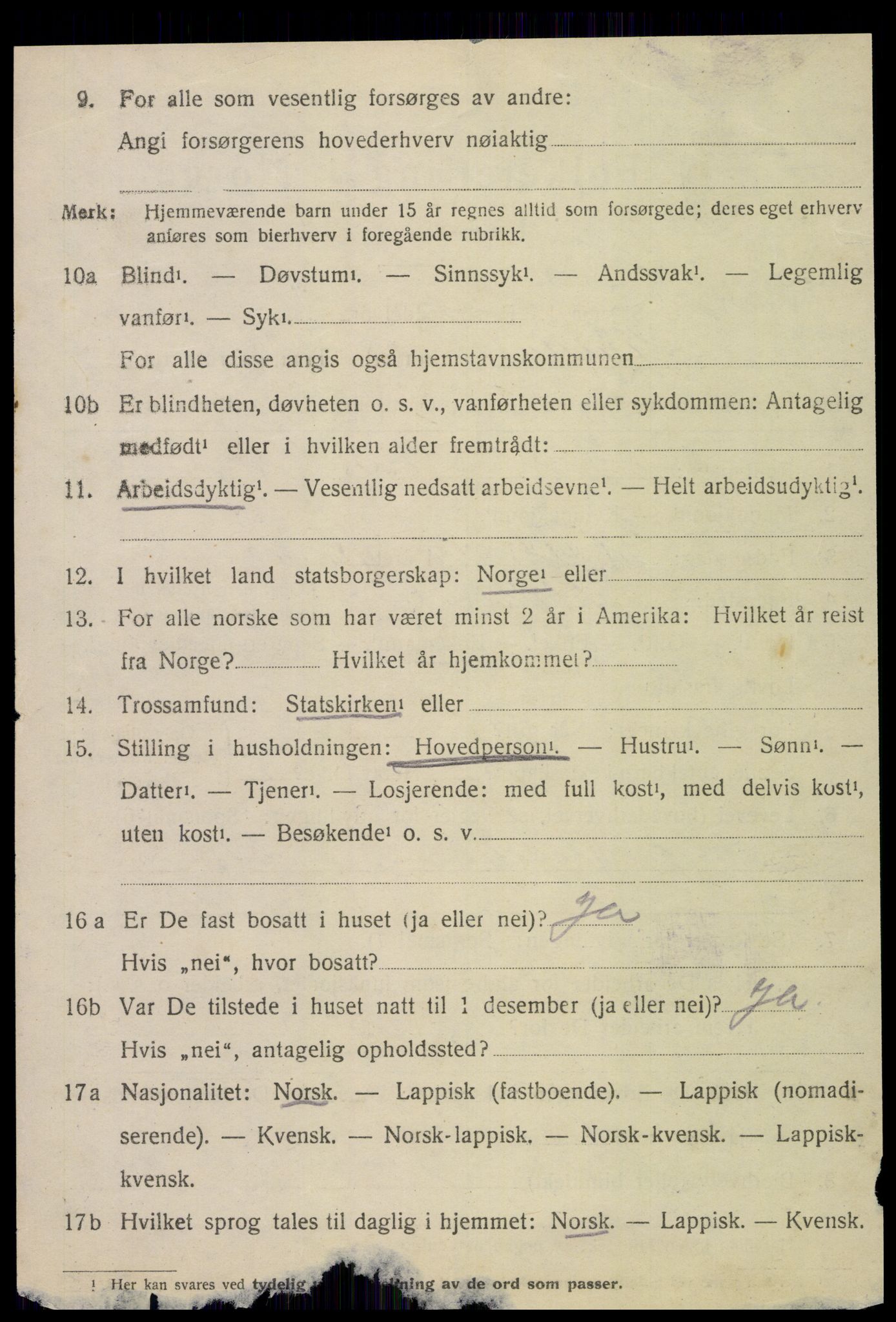 SAT, 1920 census for Stjørdal, 1920, p. 2537