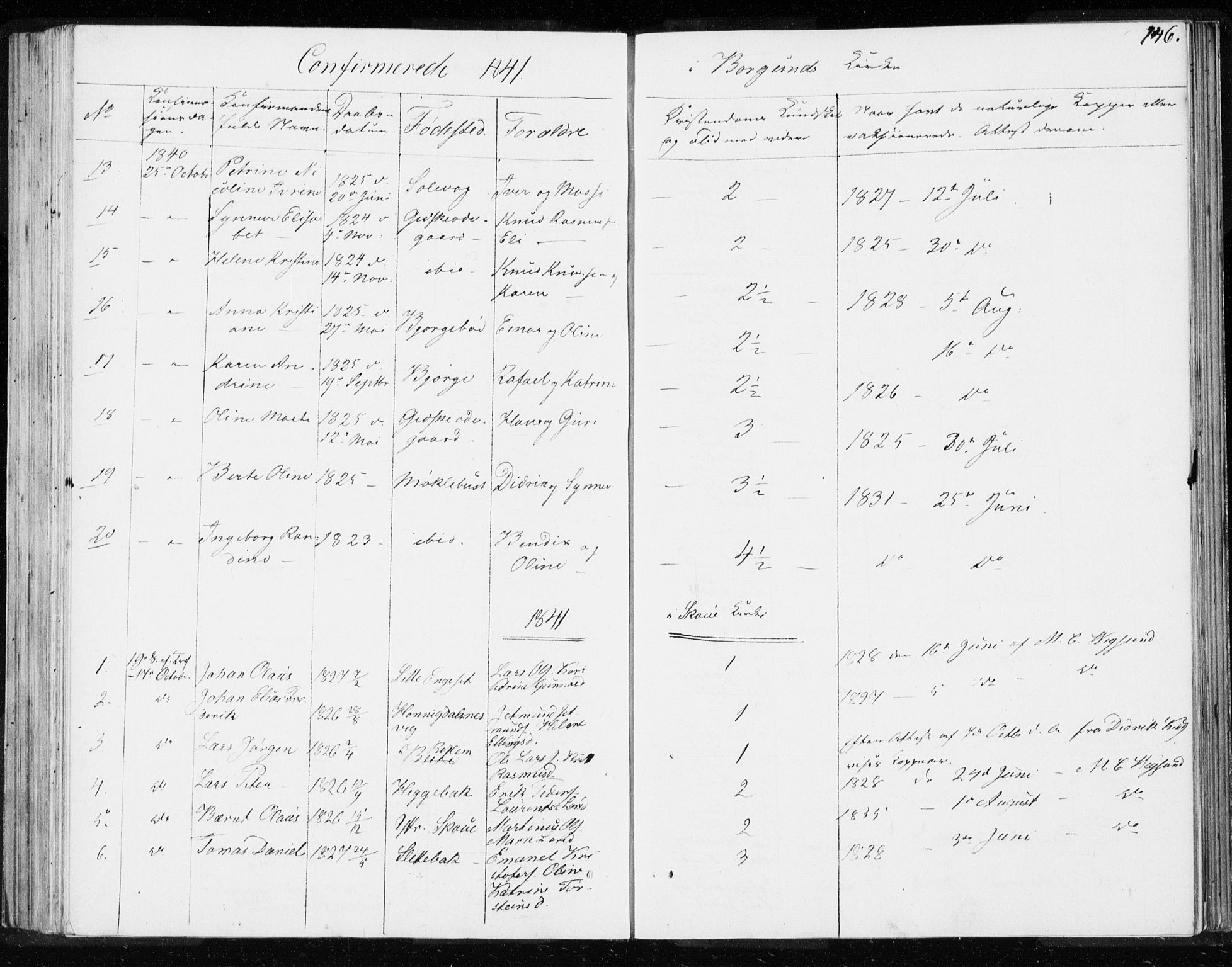 Ministerialprotokoller, klokkerbøker og fødselsregistre - Møre og Romsdal, AV/SAT-A-1454/528/L0414: Curate's parish register no. 528B02, 1833-1844, p. 146