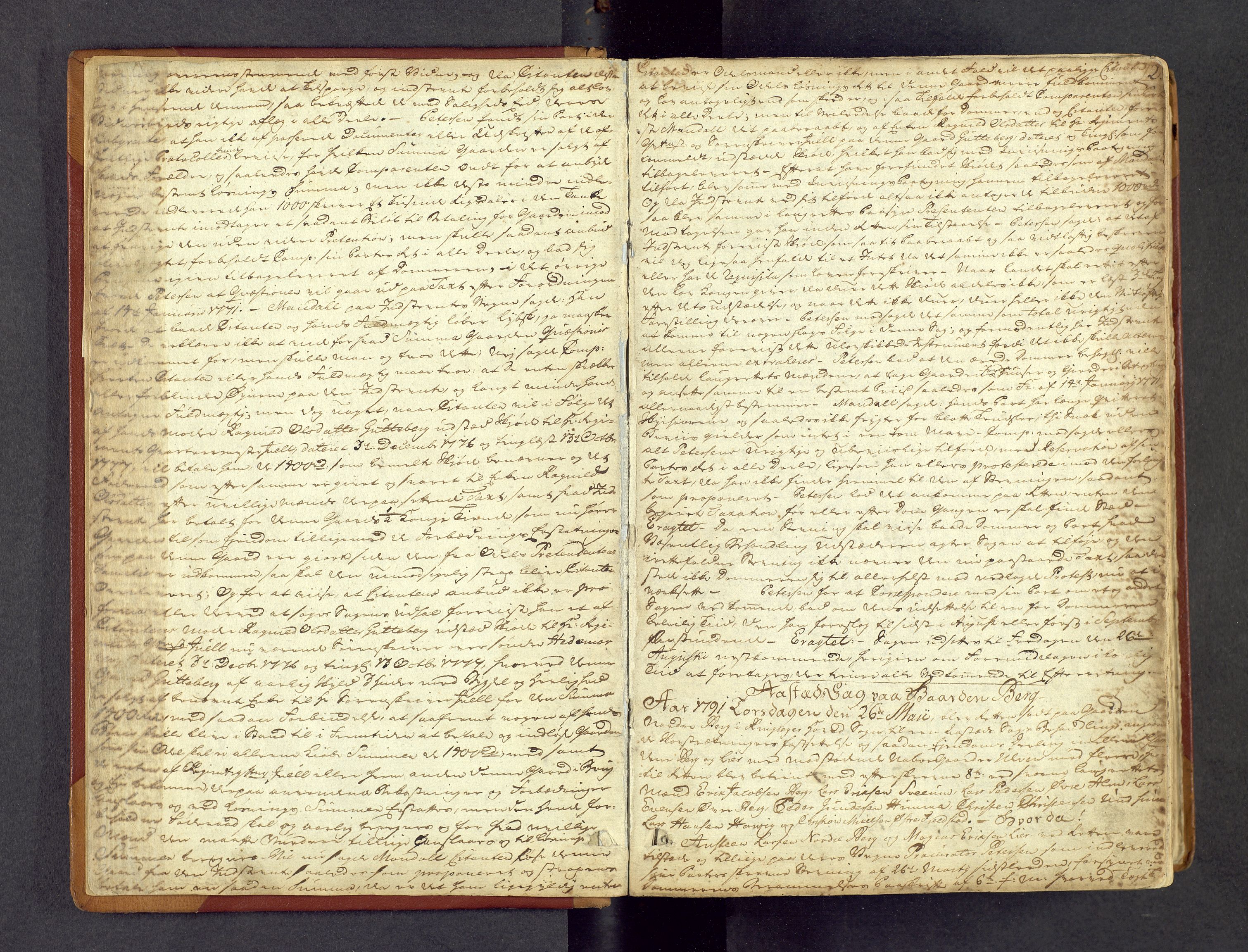 Nord-Hedmark sorenskriveri, AV/SAH-TING-012/G/Gd/L0001: Åstedsprotokoll, 1791-1804, p. 1b-2a
