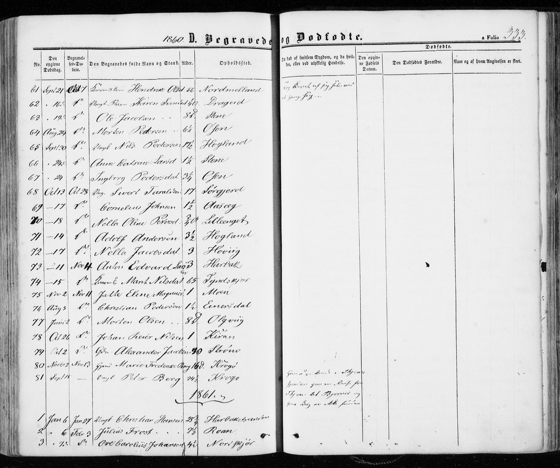 Ministerialprotokoller, klokkerbøker og fødselsregistre - Sør-Trøndelag, SAT/A-1456/657/L0705: Parish register (official) no. 657A06, 1858-1867, p. 333