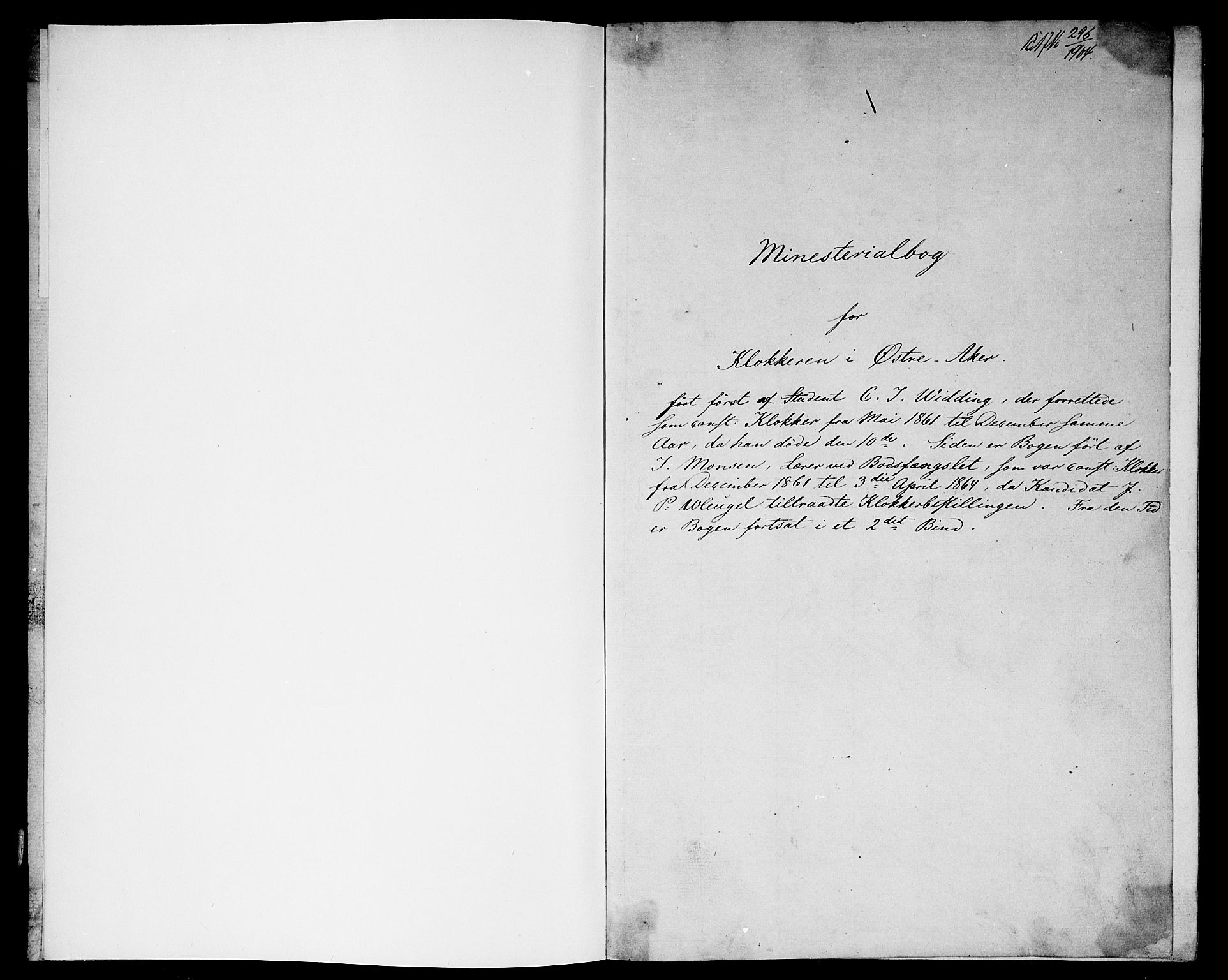 Østre Aker prestekontor Kirkebøker, AV/SAO-A-10840/G/Ga/L0001: Parish register (copy) no. I 1, 1861-1864