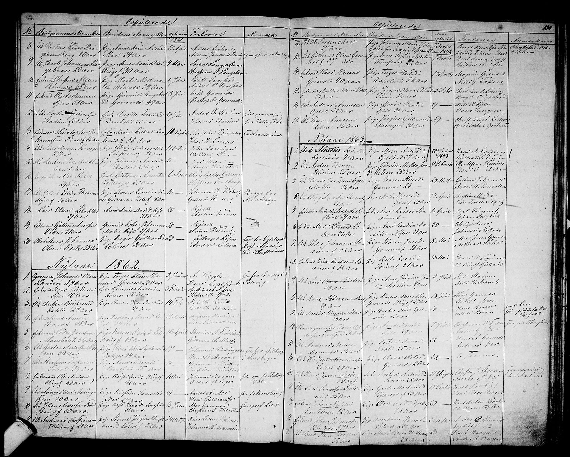 Hole kirkebøker, AV/SAKO-A-228/G/Ga/L0002: Parish register (copy) no. I 2, 1842-1878, p. 134