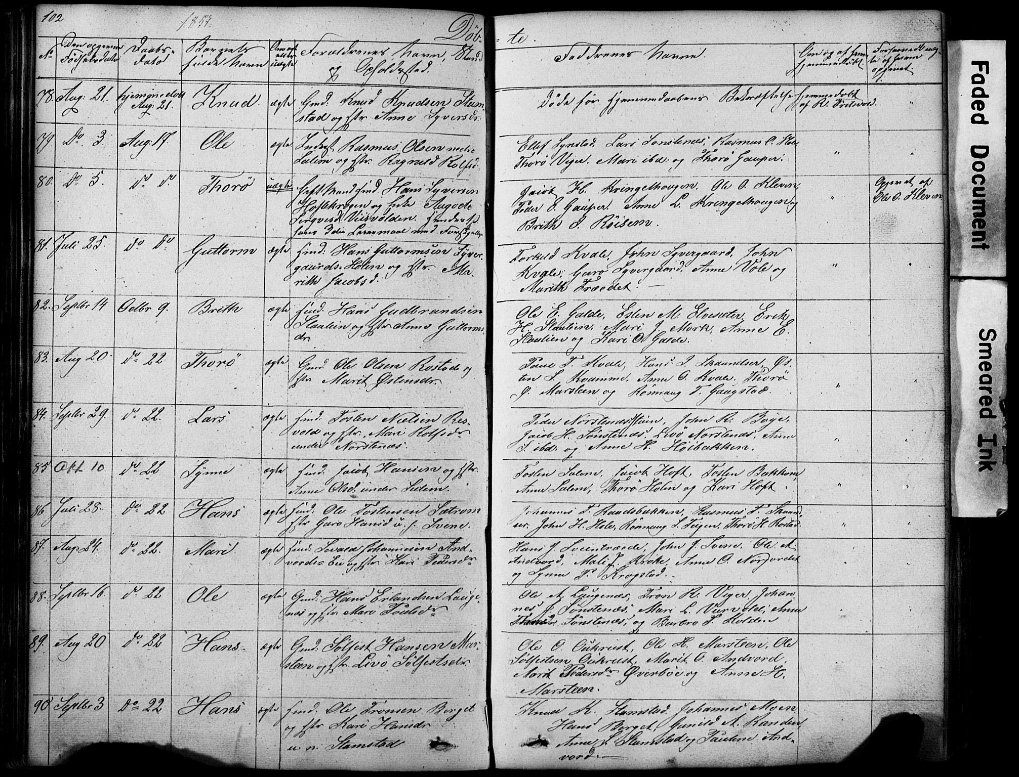 Lom prestekontor, SAH/PREST-070/L/L0012: Parish register (copy) no. 12, 1845-1873, p. 102-103