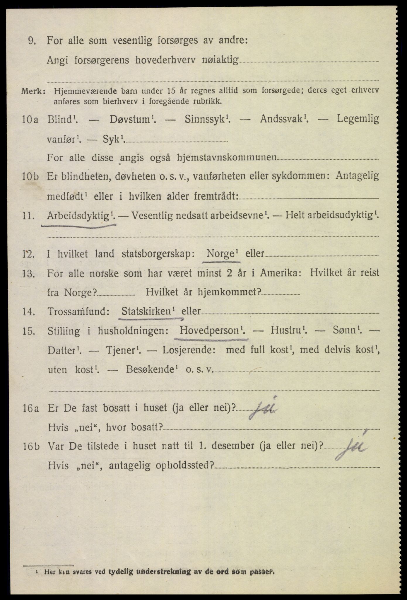 SAH, 1920 census for Vardal, 1920, p. 3848