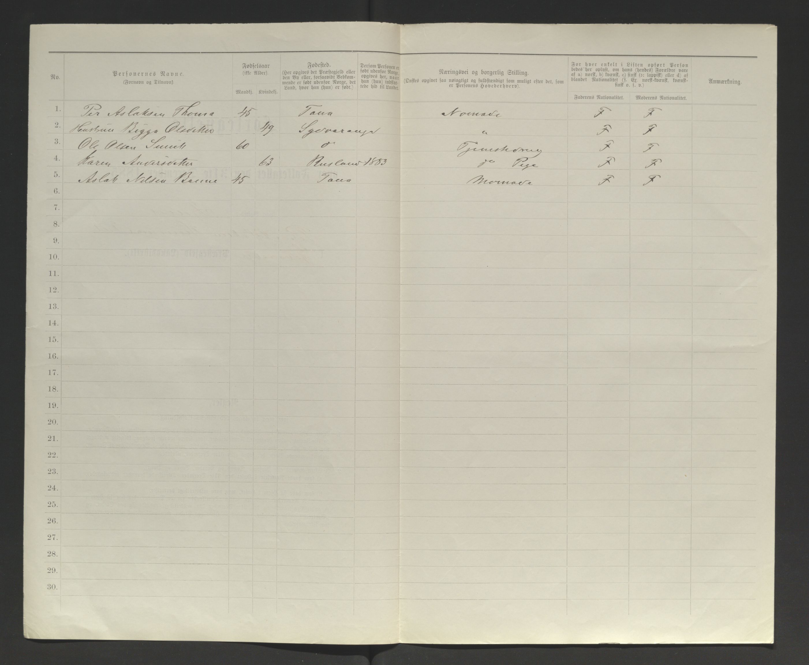 SATØ, 1885 census for 2030 Sør-Varanger, 1885, p. 234b