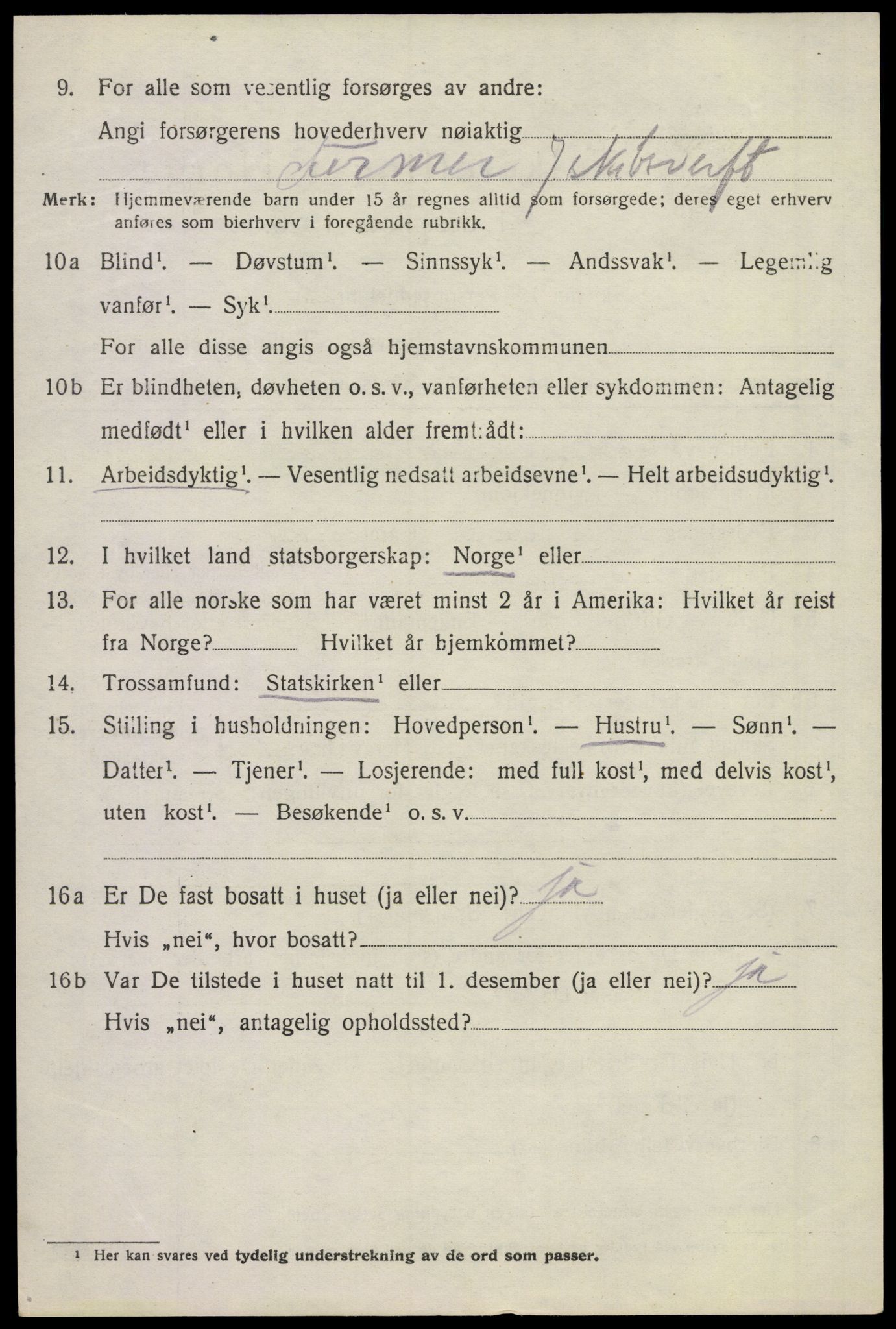 SAKO, 1920 census for Sem, 1920, p. 15918