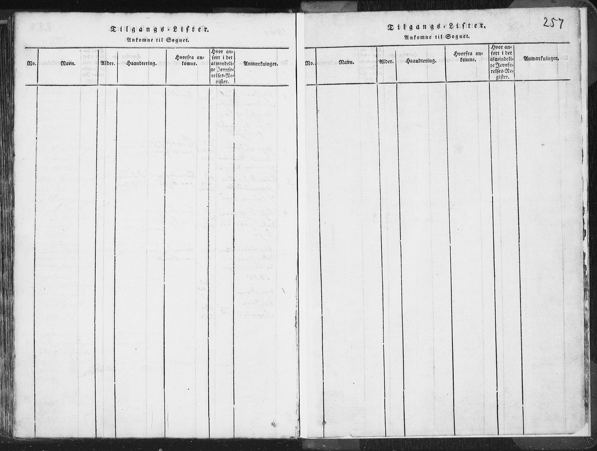 Hetland sokneprestkontor, AV/SAST-A-101826/30/30BA/L0001: Parish register (official) no. A 1, 1816-1856, p. 257