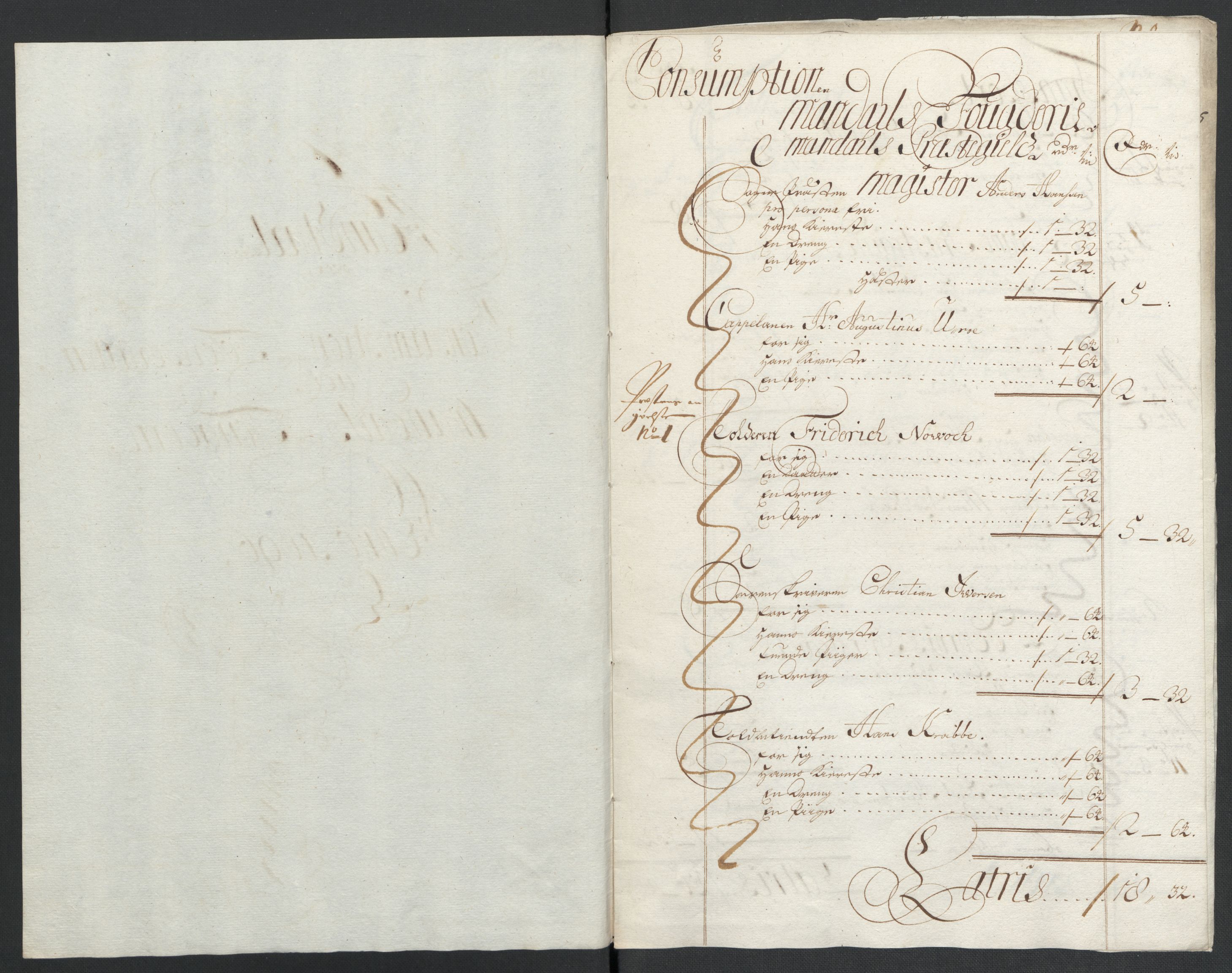 Rentekammeret inntil 1814, Reviderte regnskaper, Fogderegnskap, RA/EA-4092/R43/L2546: Fogderegnskap Lista og Mandal, 1696-1697, p. 89