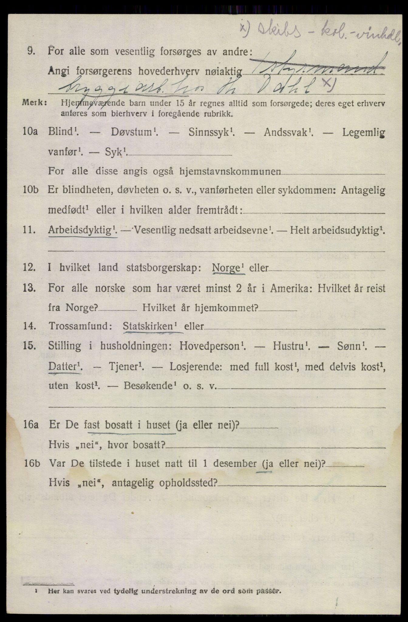 SAKO, 1920 census for Sandeherred, 1920, p. 20139