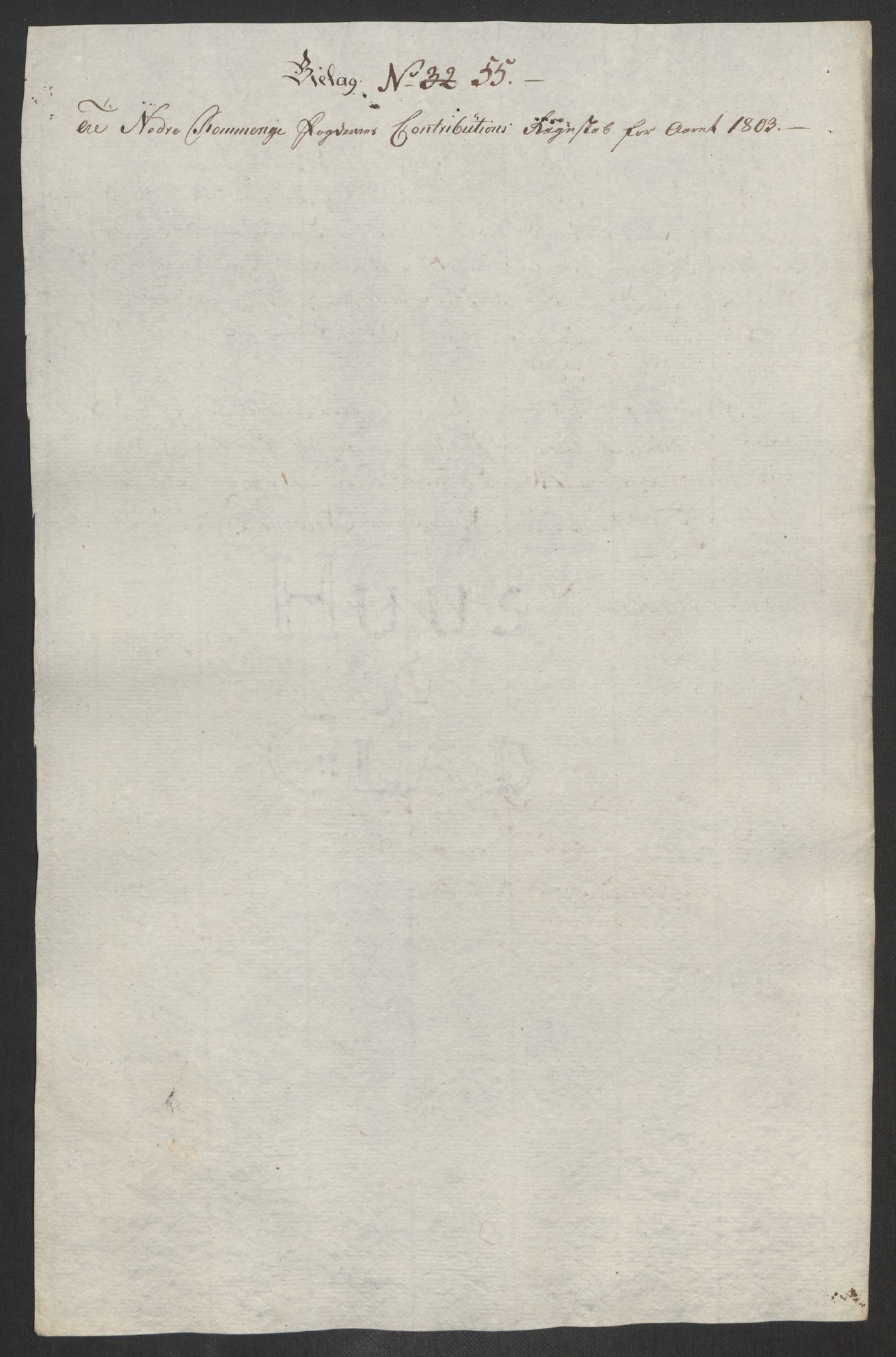 Rentekammeret inntil 1814, Reviderte regnskaper, Fogderegnskap, AV/RA-EA-4092/R11/L0679: Fogderegnskap Nedre Romerike, 1803, p. 173