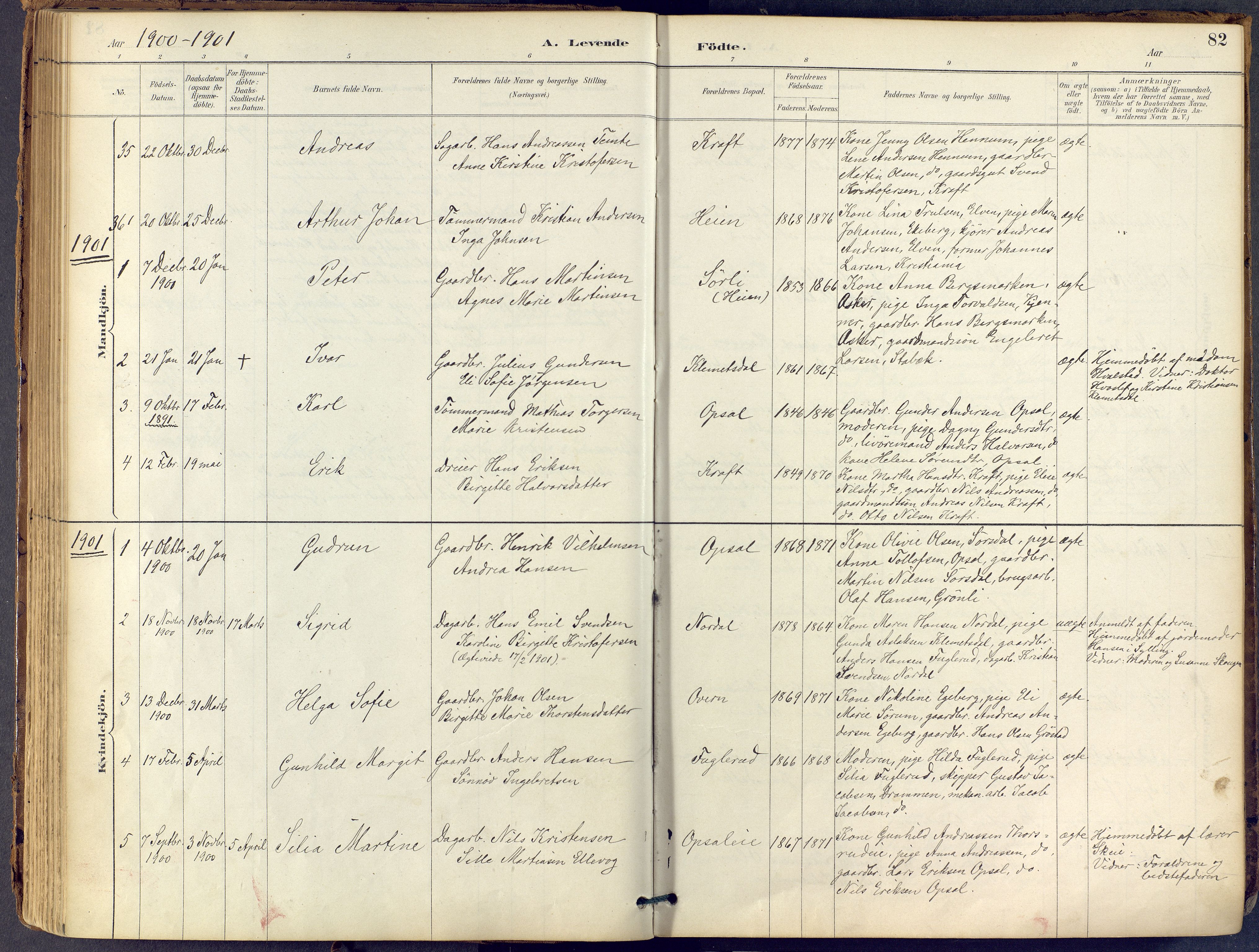 Lier kirkebøker, SAKO/A-230/F/Fb/L0001: Parish register (official) no. II 1, 1883-1910, p. 82