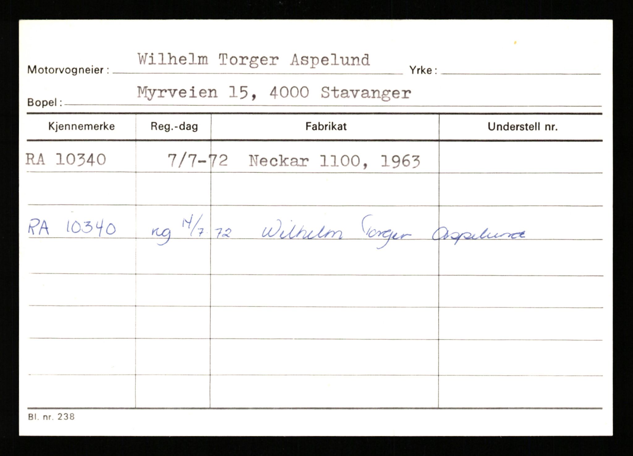 Stavanger trafikkstasjon, AV/SAST-A-101942/0/G/L0002: Registreringsnummer: 5791 - 10405, 1930-1971, p. 3178