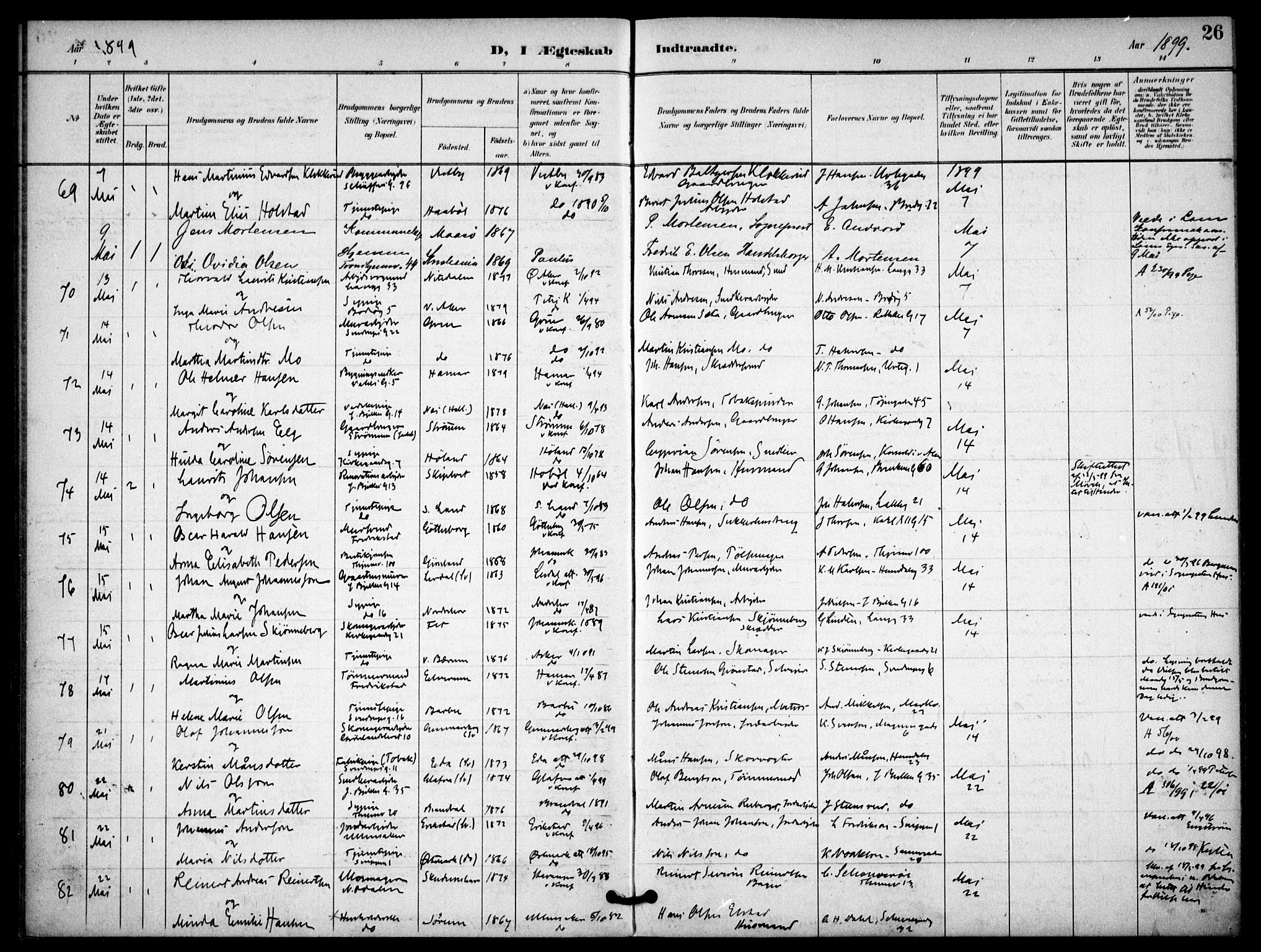 Petrus prestekontor Kirkebøker, AV/SAO-A-10872/F/Fa/L0009: Parish register (official) no. 9, 1897-1911, p. 26