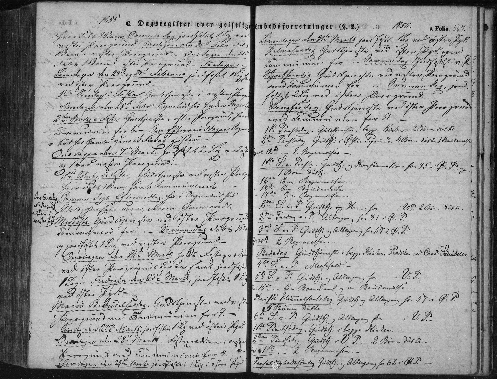Porsgrunn kirkebøker , SAKO/A-104/F/Fa/L0006: Parish register (official) no. 6, 1841-1857, p. 567