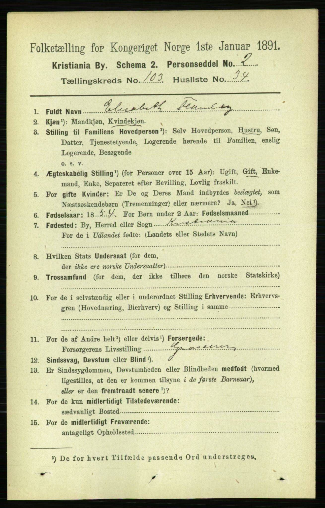 RA, 1891 census for 0301 Kristiania, 1891, p. 51828