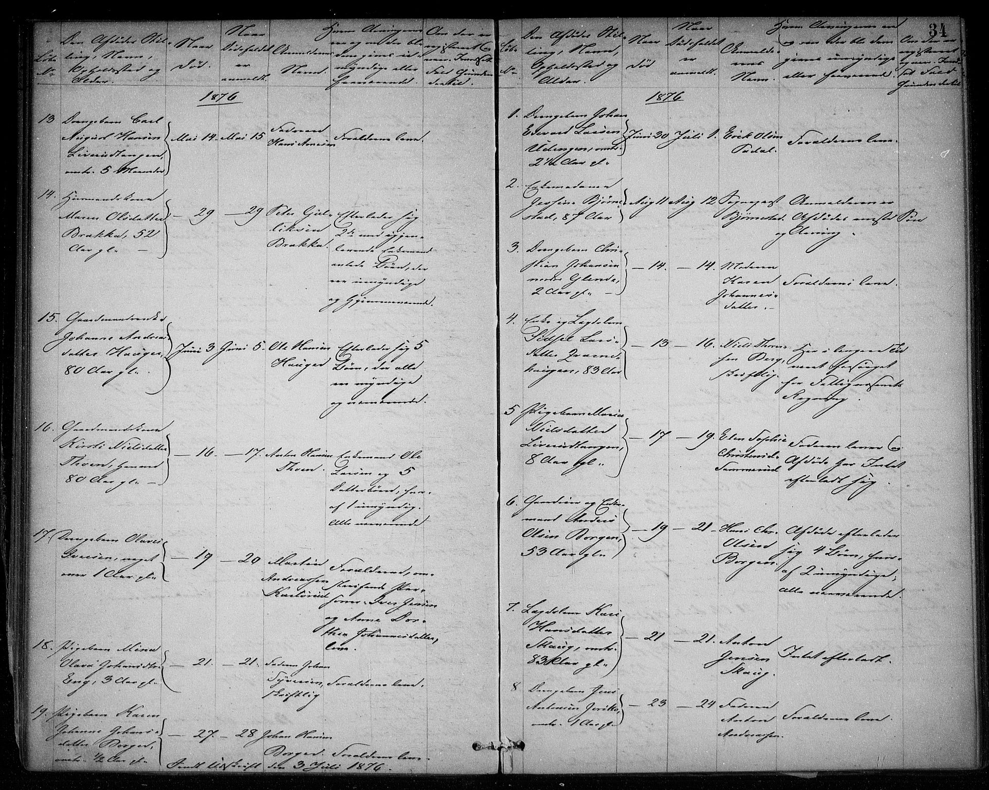 Skiptvet lensmannskontor, SAO/A-10080/H/Ha/L0002: Dødsanmeldelsesprotokoll, 1868-1896, p. 33b-34a