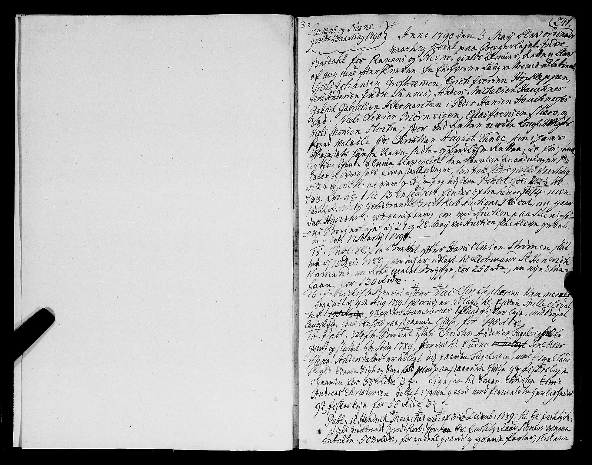 Helgeland sorenskriveri, SAT/A-0004/1/1A/L0033: Tingbok 24B, 1790-1792, p. 240b-241a